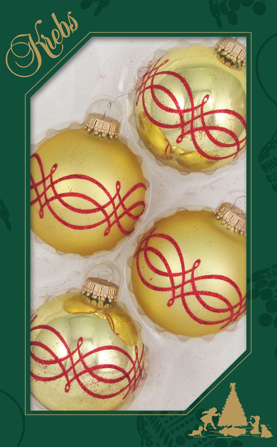Krebs Glas Lauscha Weihnachtsbaumkugel "CBK40230, Weihnachtsdeko, Christbau günstig online kaufen