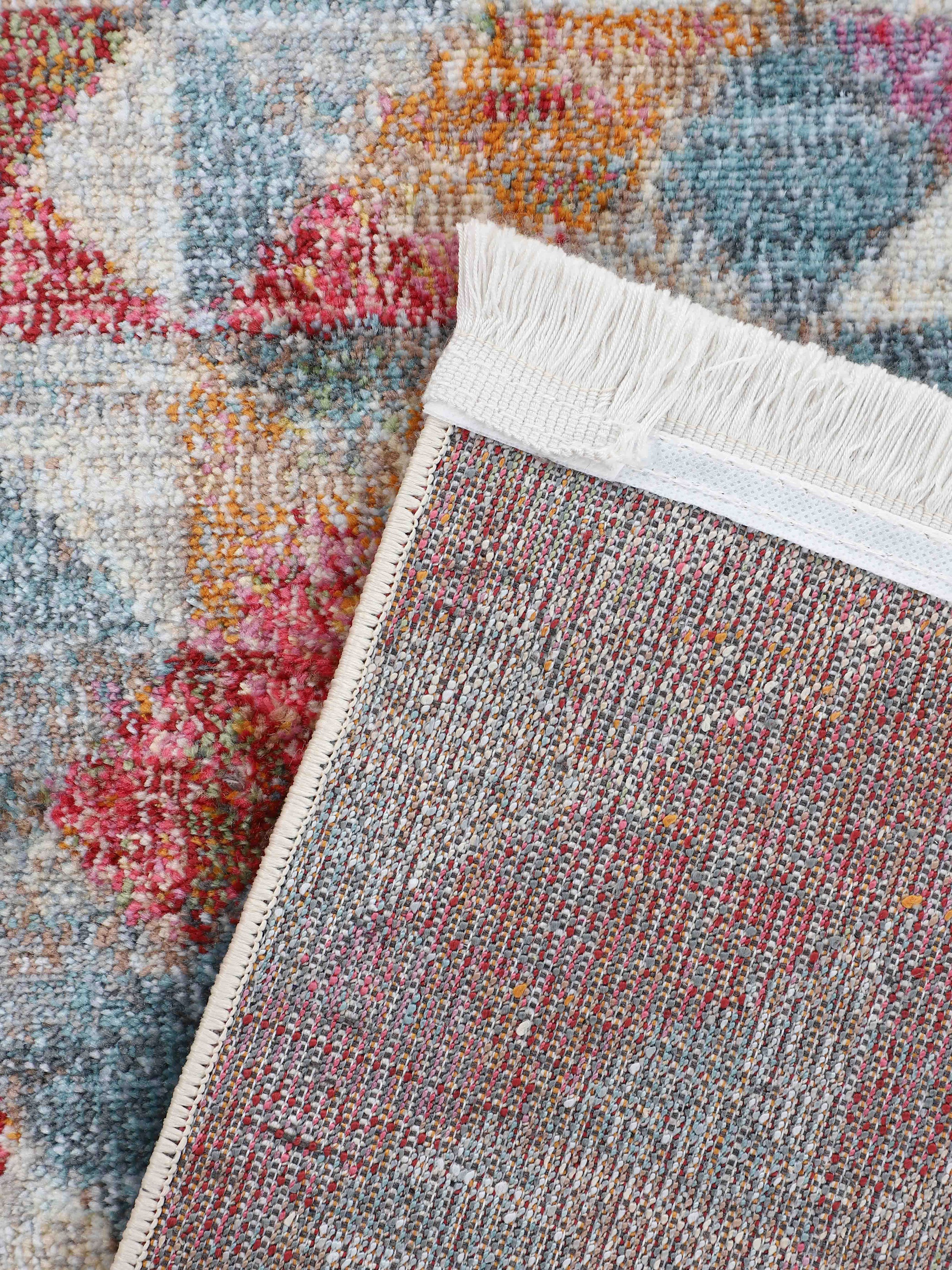 Thumbnail - carpetfine Teppich "Lori" rechteckig 7 mm Höhe Vintage Grafisch Design, Wohnzimmer