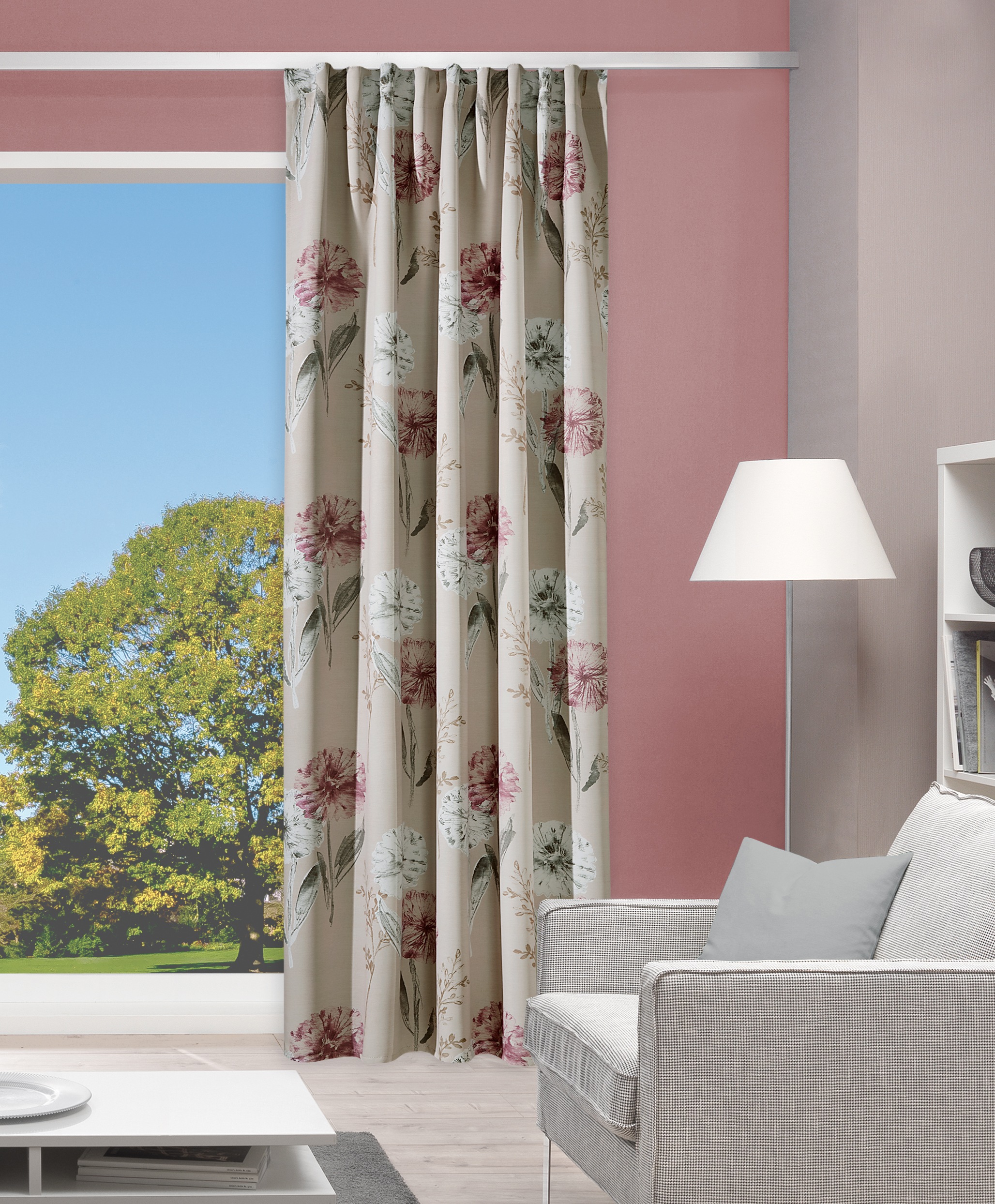 HOME WOHNIDEEN Verdunkelungsvorhang "PEPPE" Multifunktionsband 1 Stk. tlg. günstig online kaufen