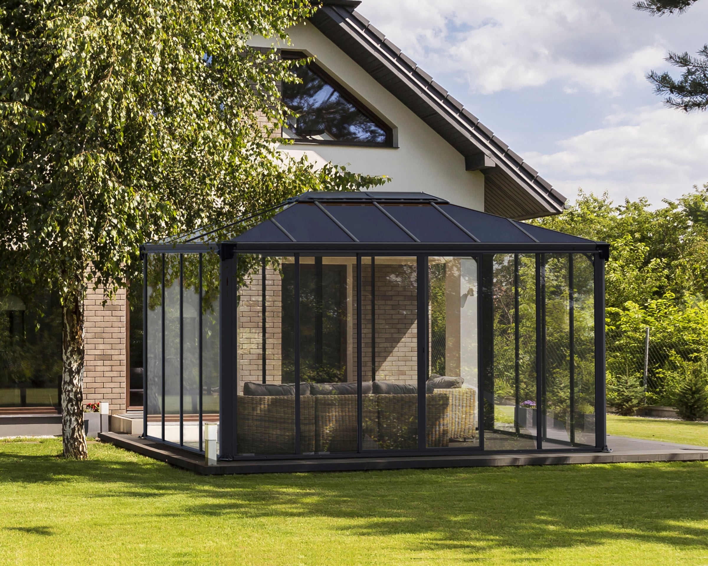 Palram - Canopia Pavillon »Geschlossen, Ledro«, 430 x 295,5 cm