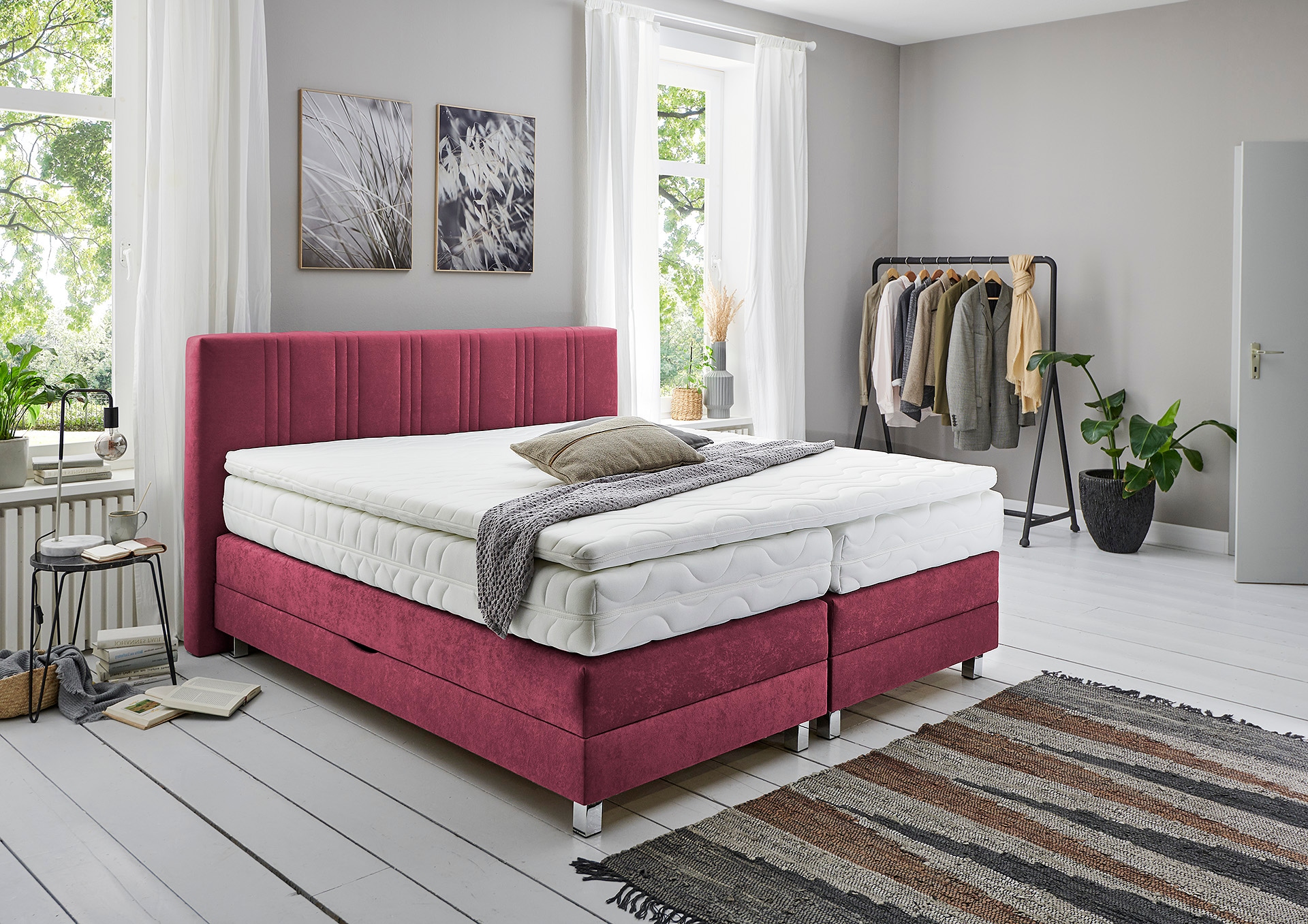 Westfalia Schlafkomfort Boxspringbett wahlweise mit Bettkasten und Topper günstig online kaufen