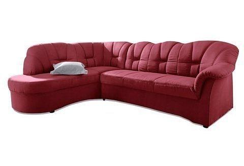 DOMO collection Ecksofa "Papenburg, zeitlose Rückensteppung, elegante Armle günstig online kaufen