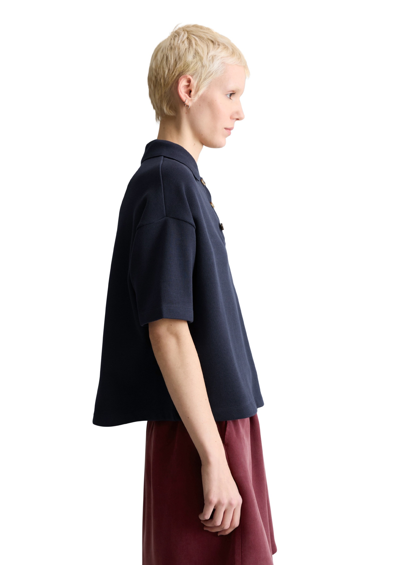 Marc OPolo DENIM Poloshirt "aus weichem Rib-Jersey" günstig online kaufen