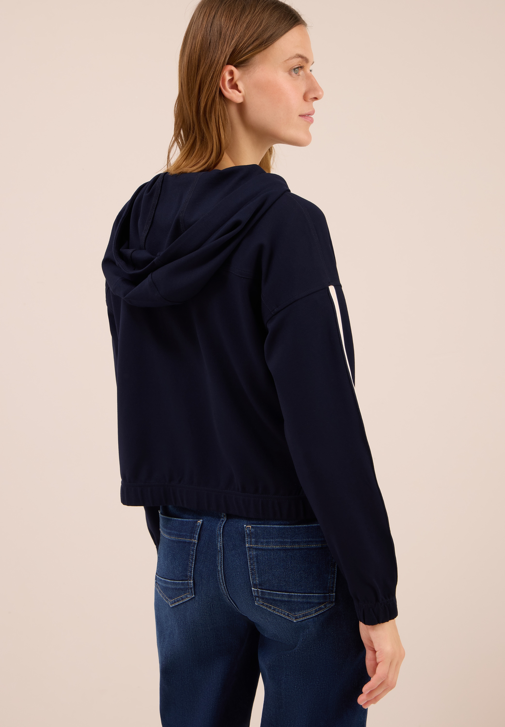 Cecil Kapuzensweatjacke, mit Galonstreifen