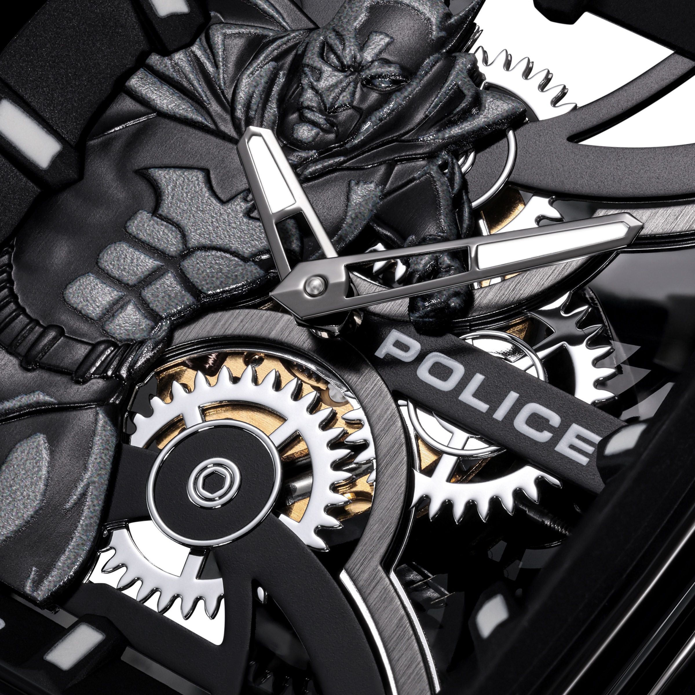 Police Quarzuhr »Gotham« Armbanduhr, Herrenuhr, Silikonarmband, analog
