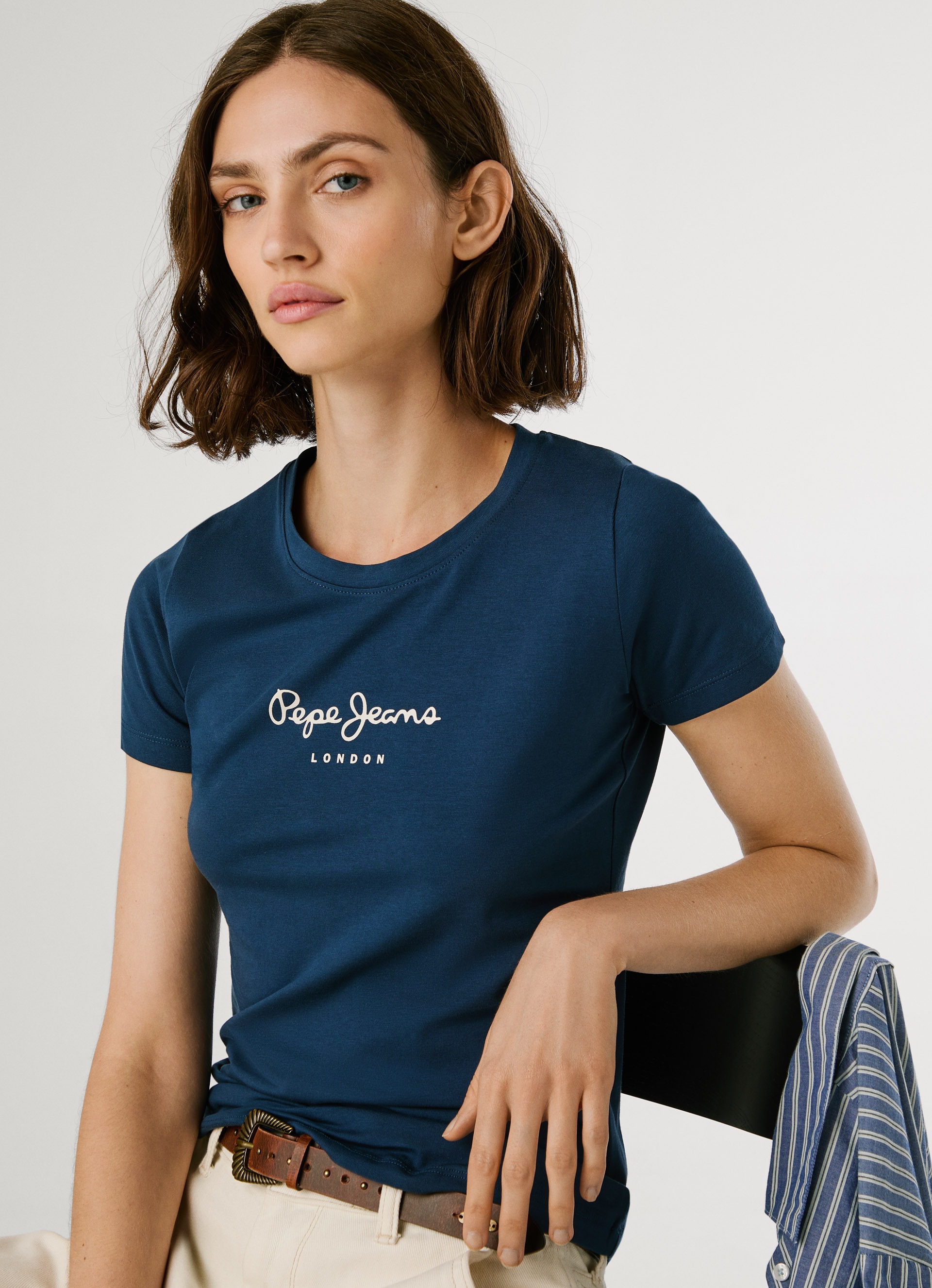 Thumbnail - Pepe Jeans T-Shirt "NEW VIRGINIA" mit Logo-Print
