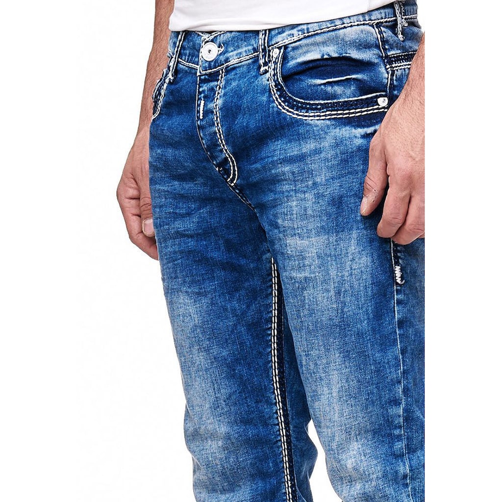 Rusty Neal Straight-Jeans »LEVIN 4«, im klassischen 5-Pocket-Stil