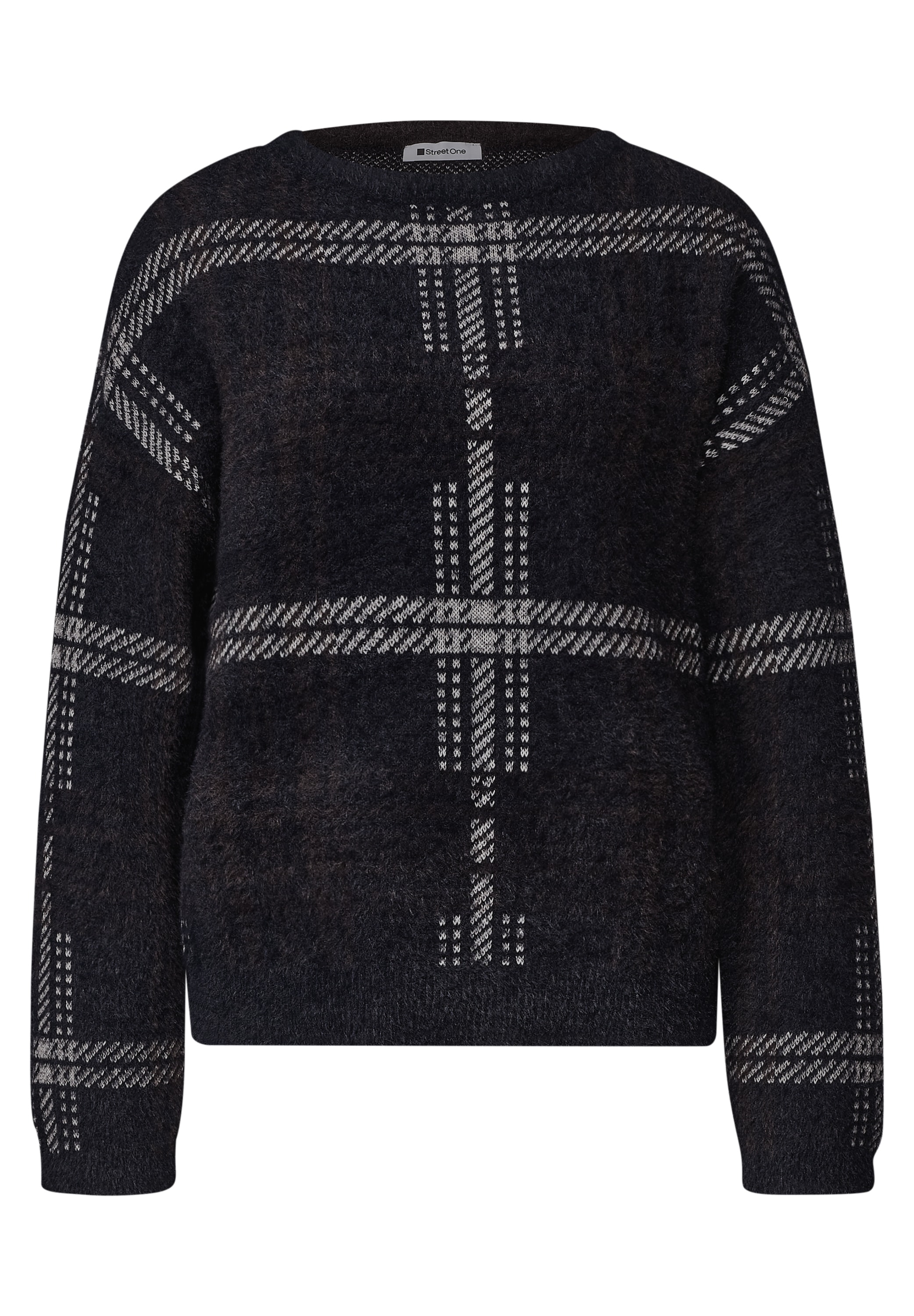 STREET ONE Strickpullover mit Karomuster