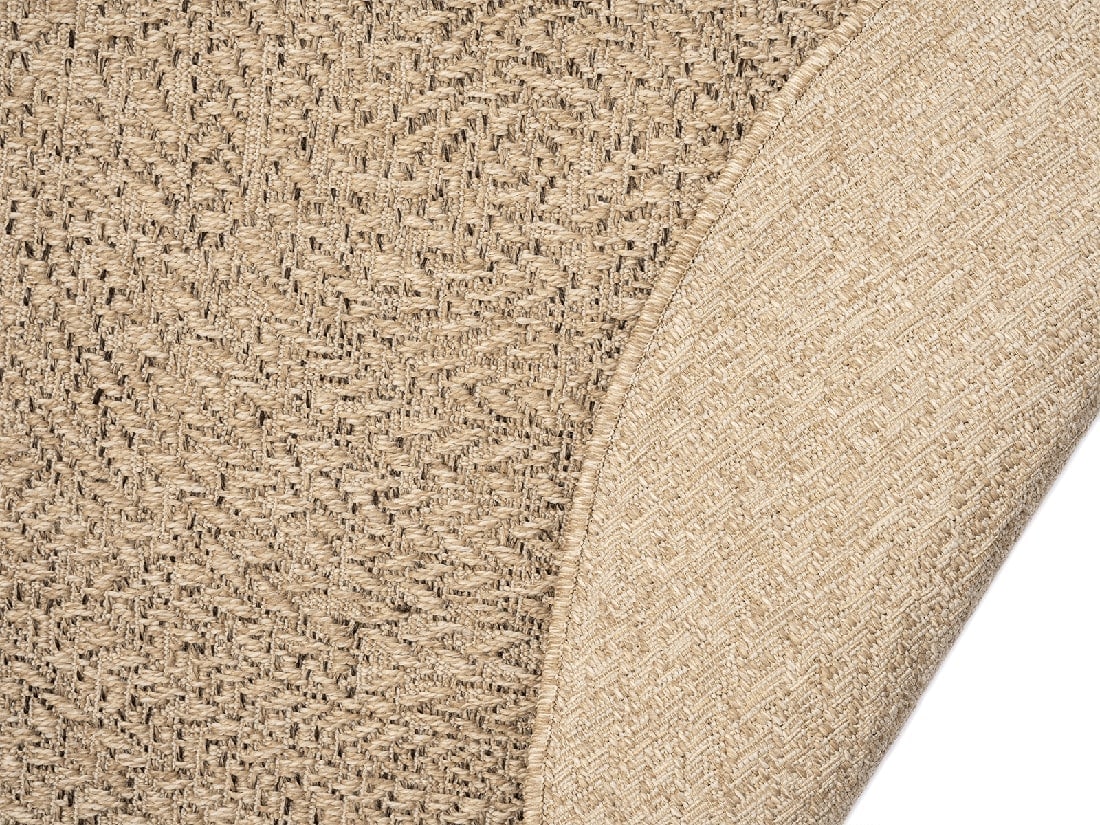 the carpet Teppich »Kansas«, rund, 1 mm Höhe, moderner robuster In und Outdoor Teppich Jute Look