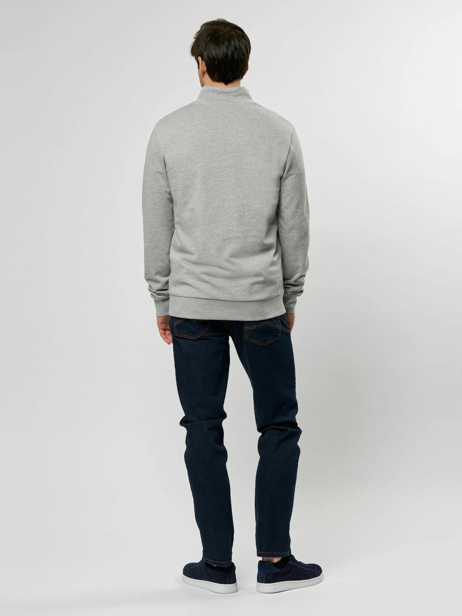MCS Strickpullover »MCS sweatshirt with half-zip Clement«