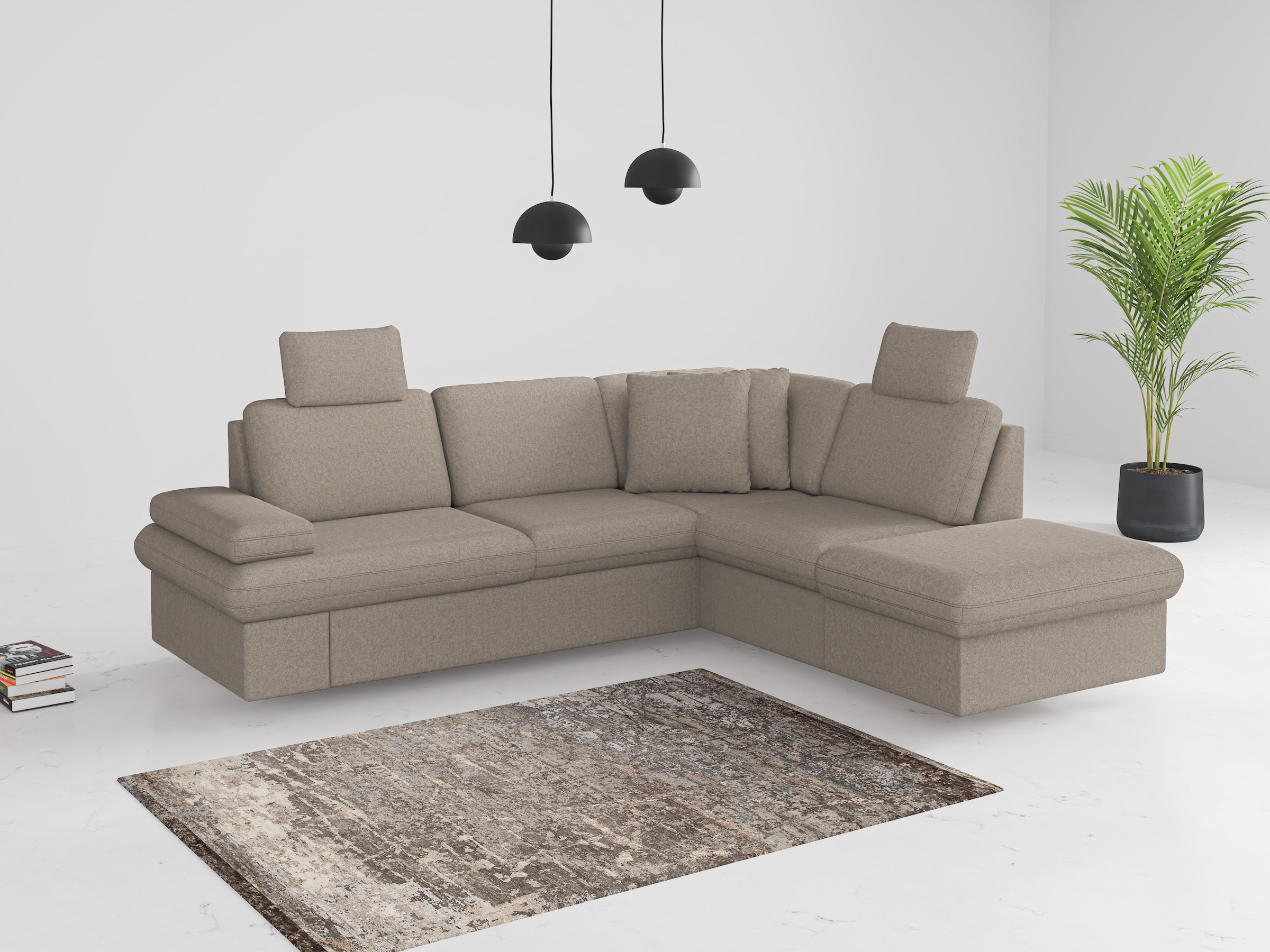 sit&more Ecksofa "Moreno", mit Armteilverstellung,wahlweise mit Bettfunktio günstig online kaufen