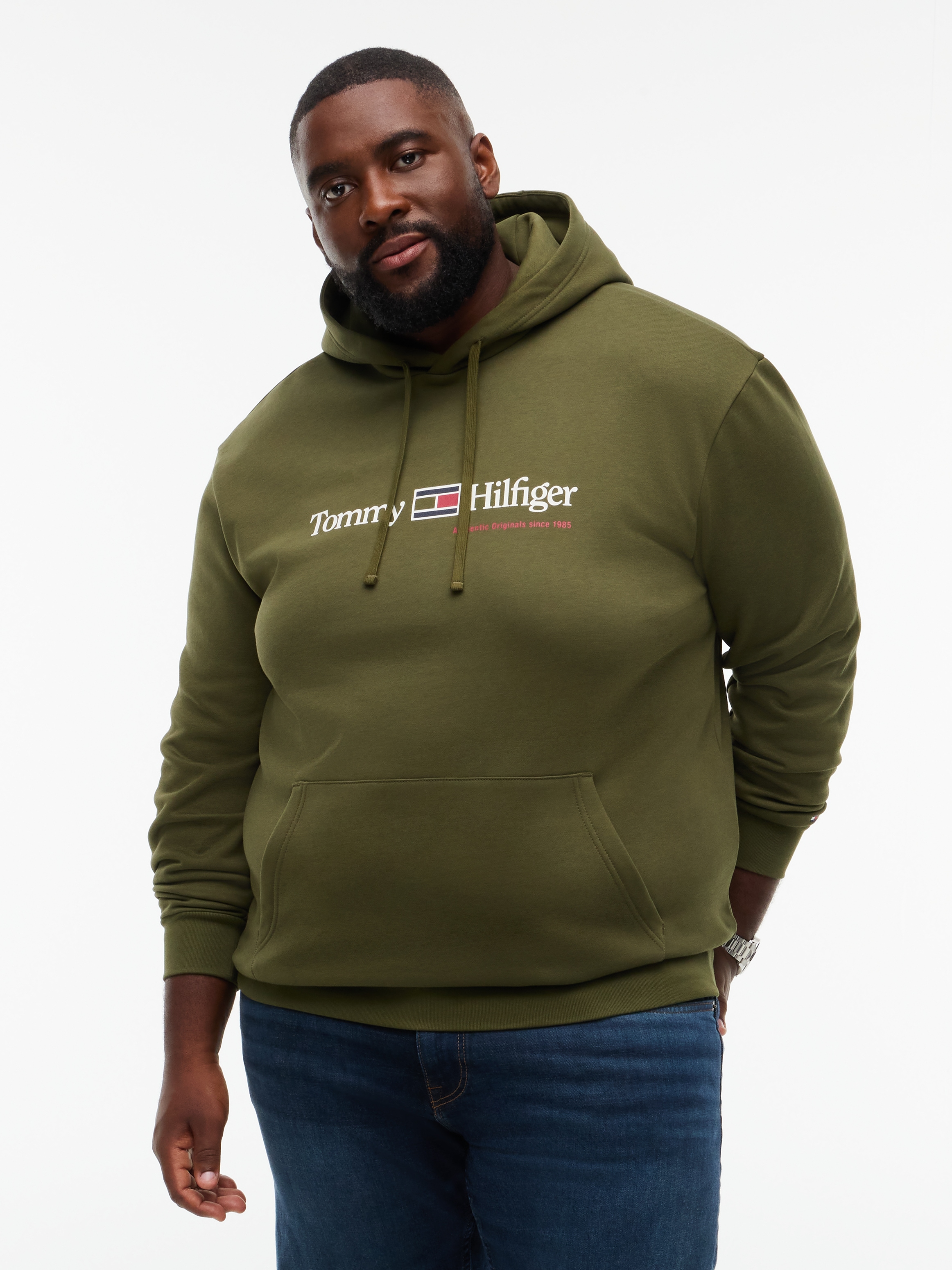 Tommy Hilfiger Big & Tall Hoodie "BT-RWB GRAPHIC FLEECE", Große Größen