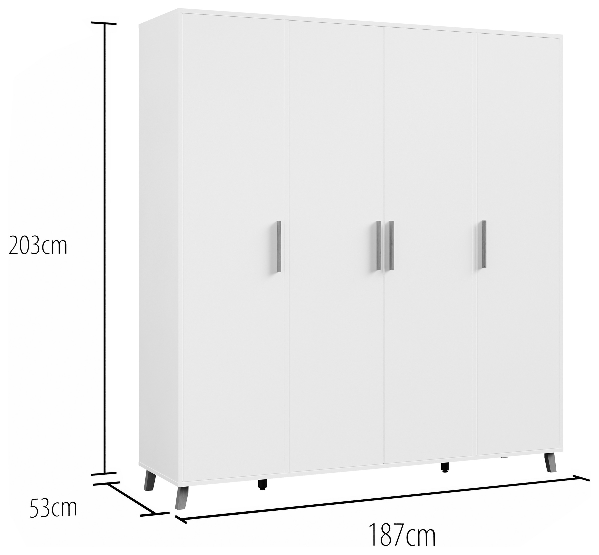 rauch Drehtürenschrank »Kleiderschrank Schrank Garderobe Wäscheschrank SHINJO«, (in 3 verschiedenen Ausstattungen BASIC/CLASSIC/PREMIUM), Griffe und Füße aus Massivholz, viel Stauraum MADE IN GERMANY