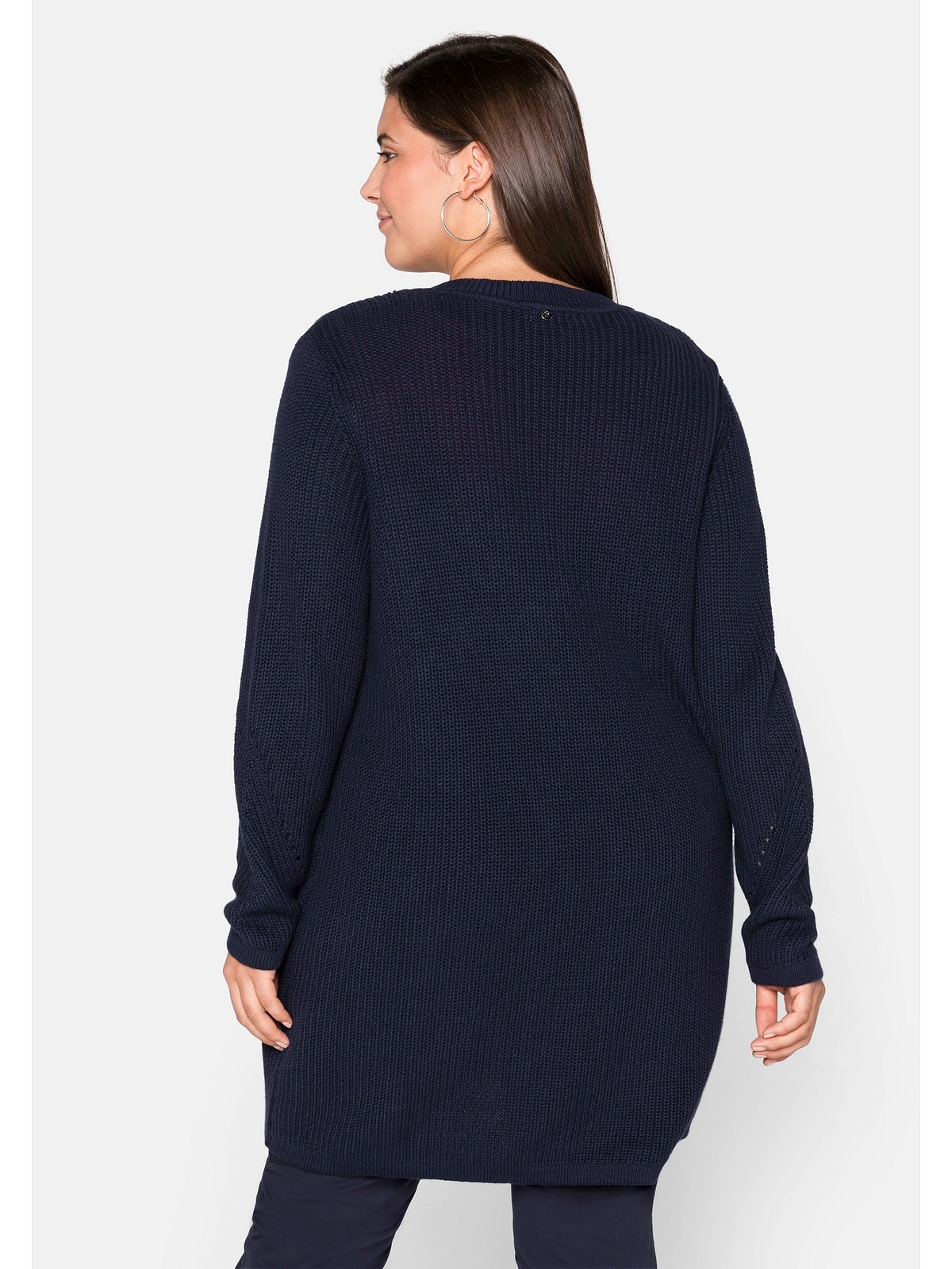 Sheego Longstrickjacke "Große Größen", aus Grobstrick, in offener Form günstig online kaufen