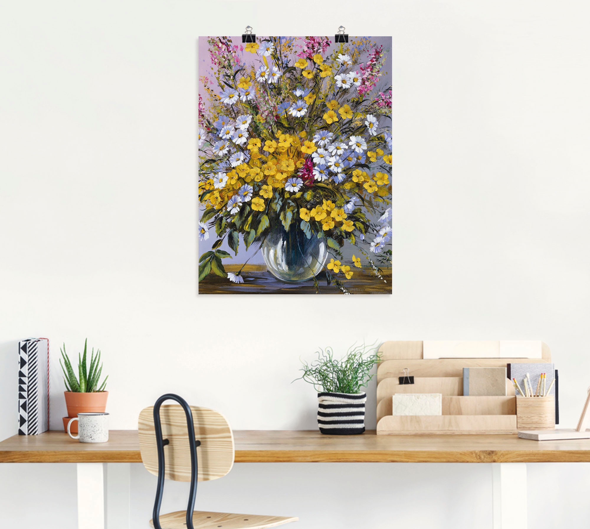 Artland Wandbild »Gemischter Strauß«, Blumen, (1 St.), als Leinwandbild, Poster in verschied. Größen