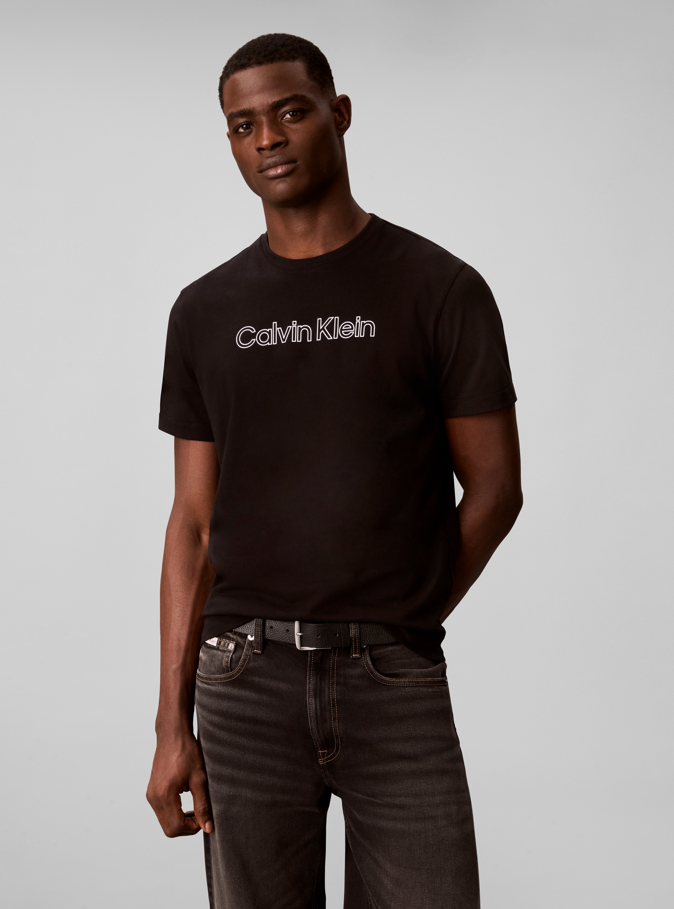 Calvin Klein T-Shirt "LOGO GRAPHIC" Regular fit mit Rundhalsausschnitt