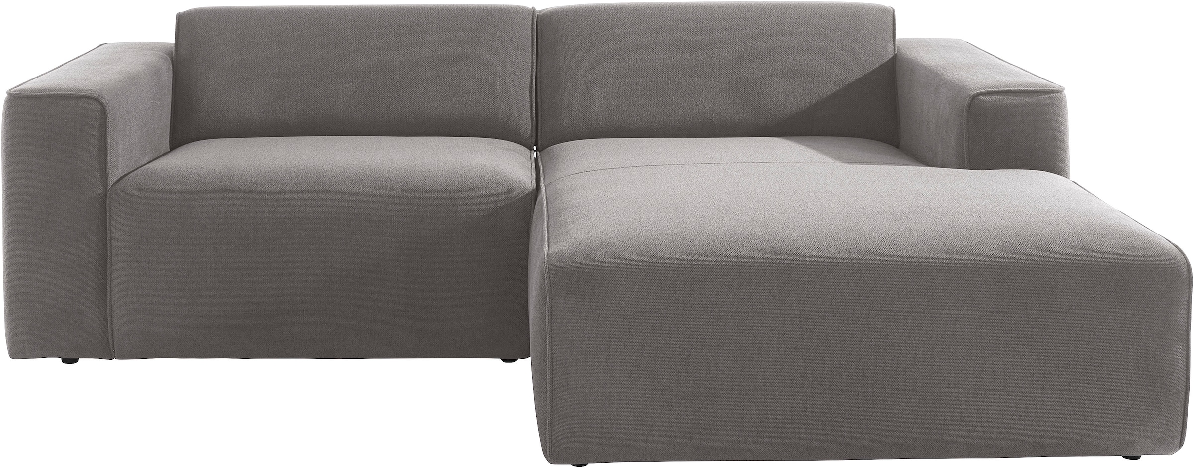 andas Ecksofa »Noord«, mit Kedernaht, Breite 234 cm, Cord, Struktur, Webstoff
