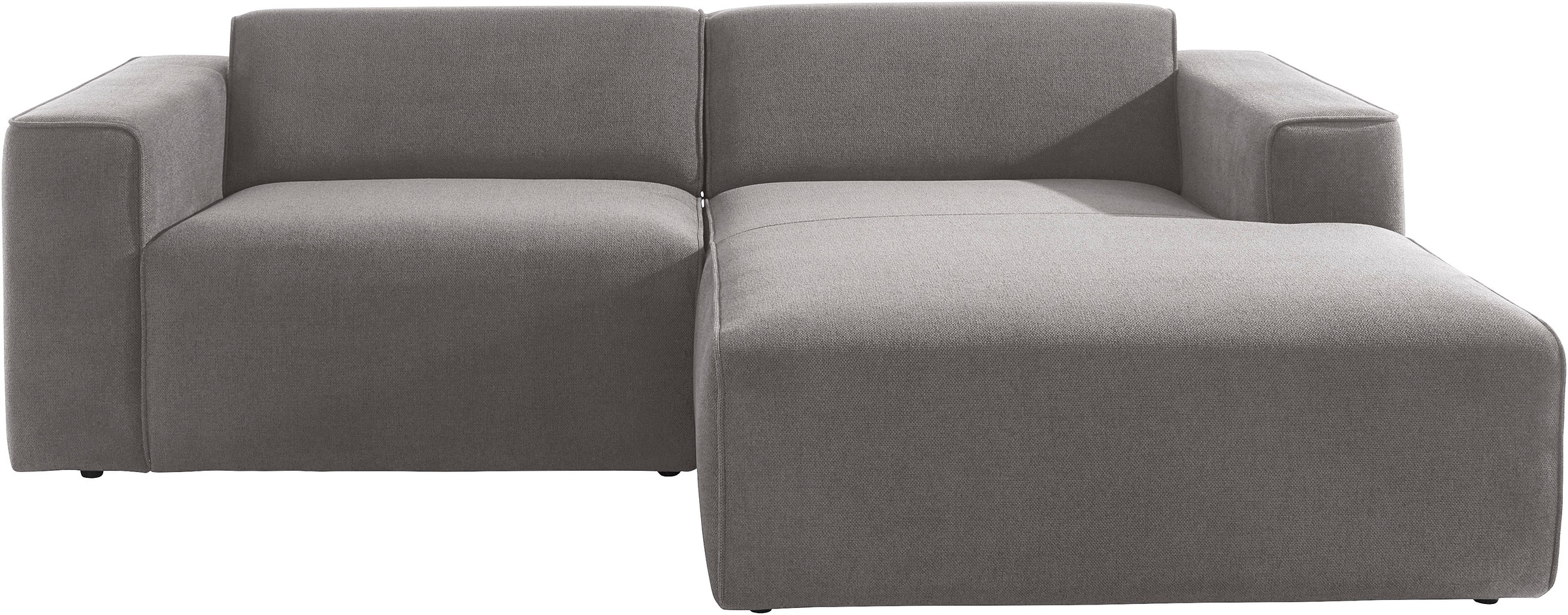 andas Ecksofa "Noord mit Kedernaht, Breite 234 cm", Cord, Struktur, Webstof günstig online kaufen