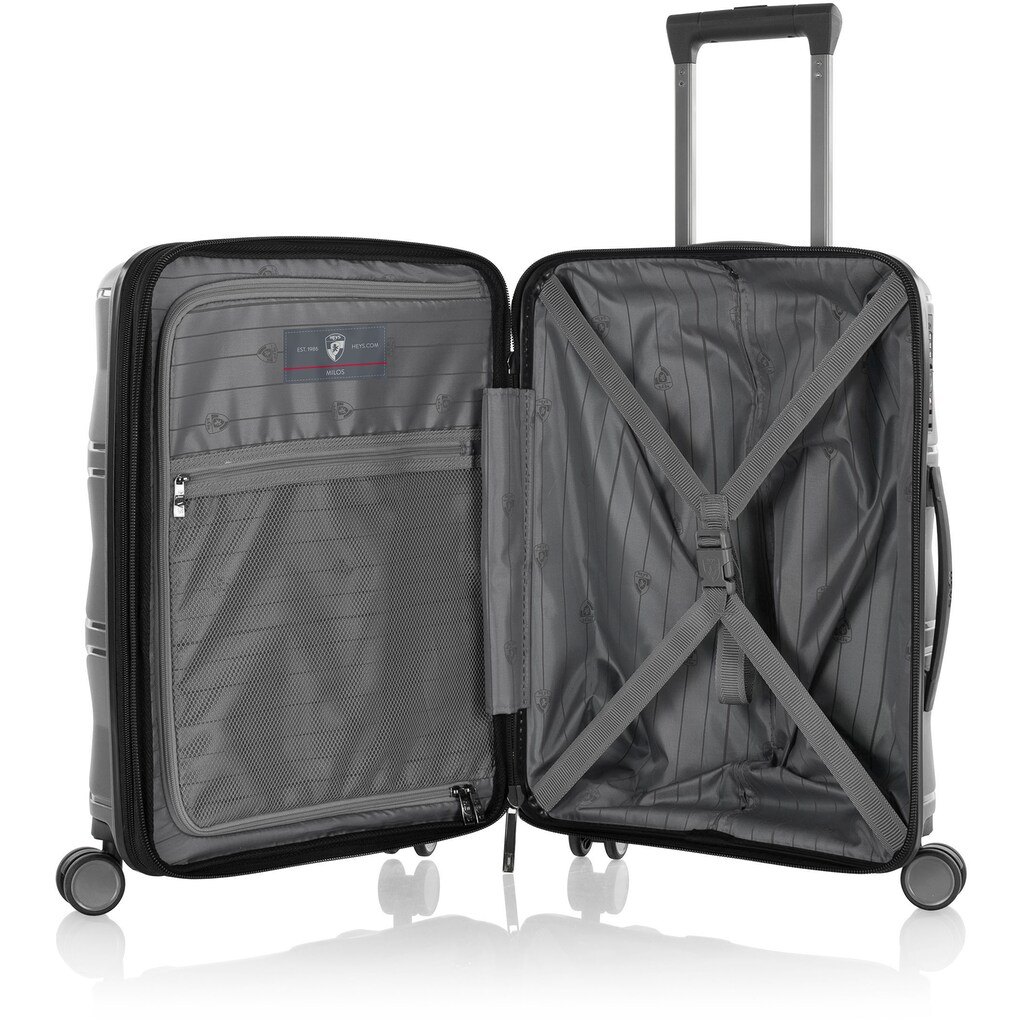 Heys Hartschalen-Trolley »Milos grau, 53 cm«, 4 Rollen