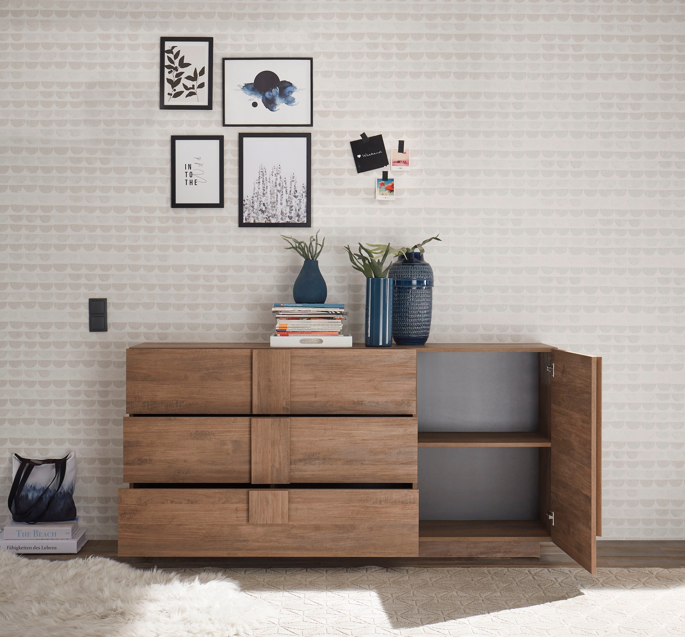 INOSIGN Sideboard »Jupiter«, Breite 181cm mit 3 Schubkästen