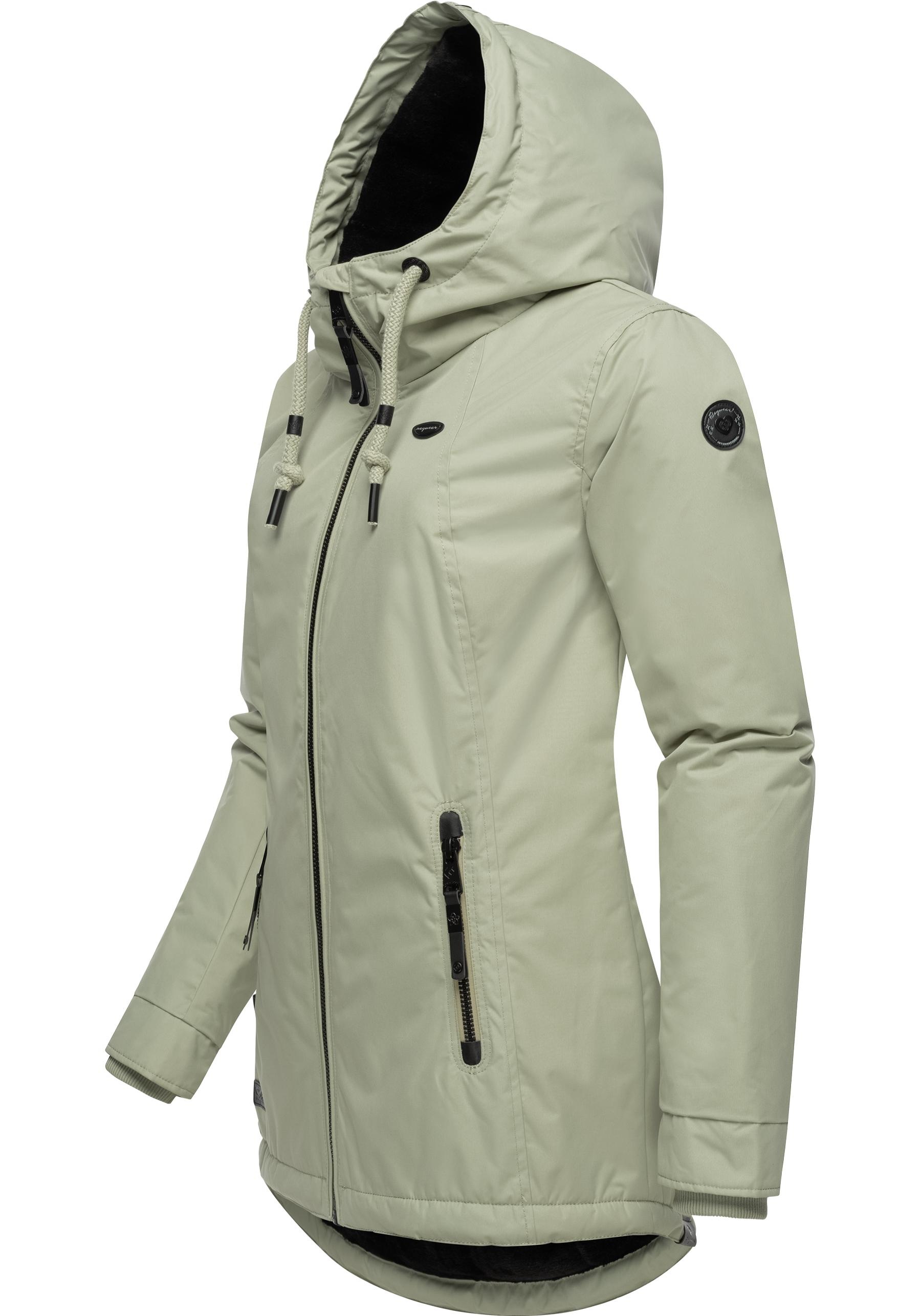 Ragwear Winterjacke »Zuzka Winter«, mit Kapuze, Wasserdichter Winterparka mit Teddyfleece Innenfutter
