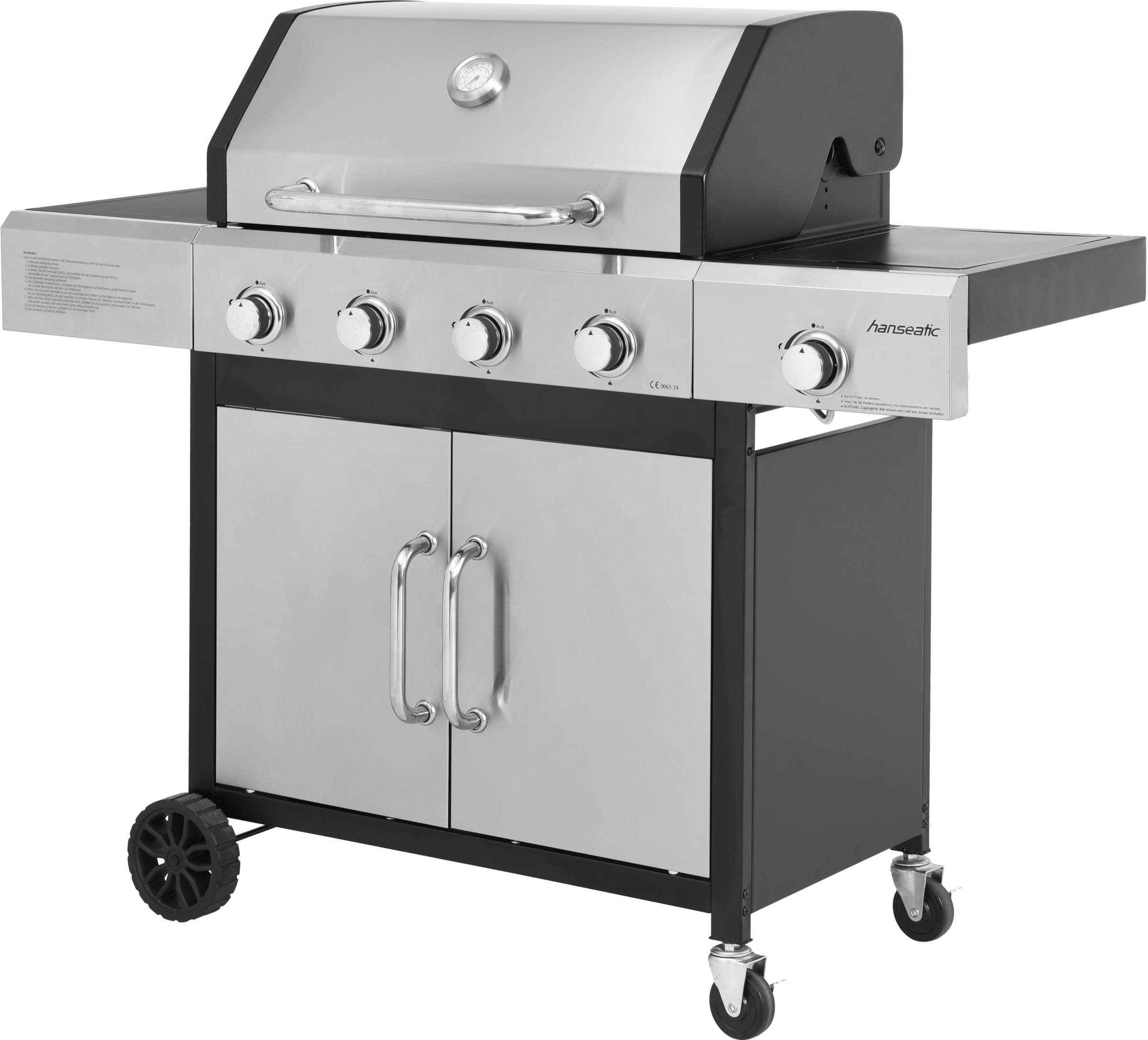 Hanseatic Gasgrill "Rockford", BxTxH: 133x59x112 cm, 14,5 kW Gesamtleistung günstig online kaufen