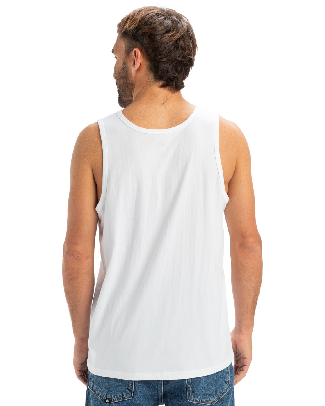 Tanktop QUIKSILVER "EV Comp Logo", Herren, Gr. S, weiß, Obermaterial: 100% Walkfrottier;, Tops Tanktop
