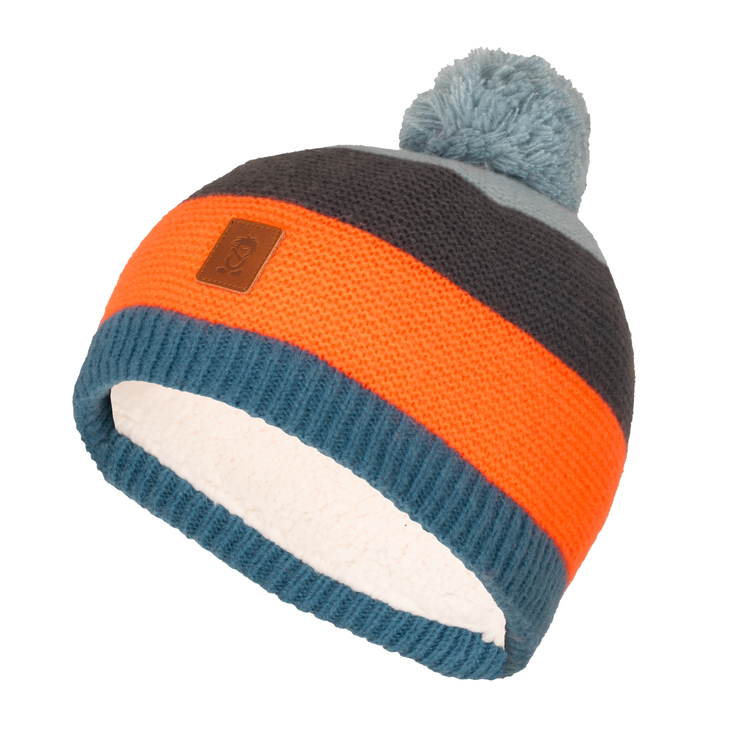 TROLLKIDS Strickmütze "KIDS GRYLLEFJORD BOBBLE CAP" mit Bommel, aus Polyester