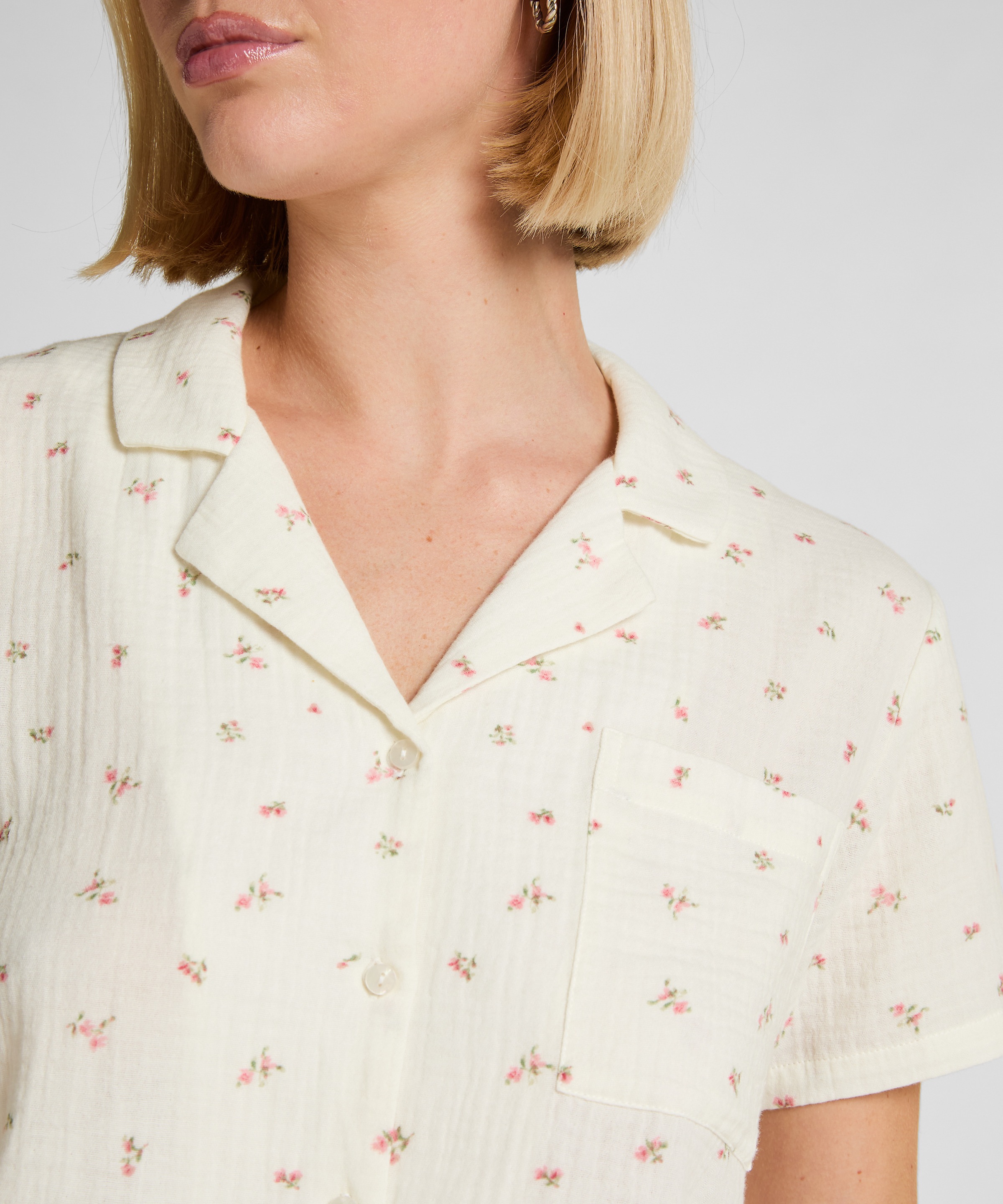 Hunkemöller Pyjama »Musselin-Jacke«
