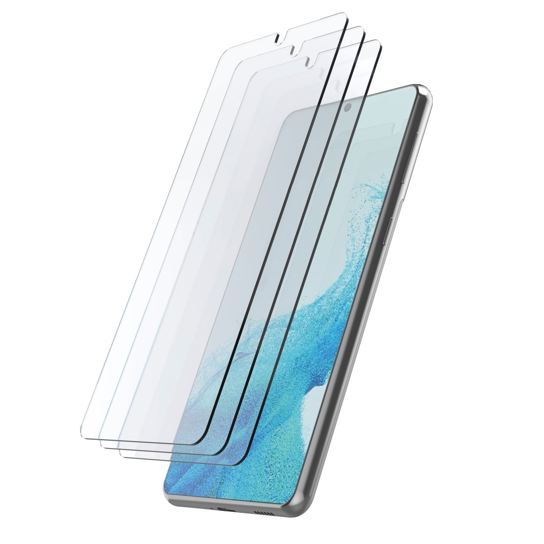 Hama Displayschutzglas »Schutzglas-Set für Samsung Galaxy S23, 3 Stück«