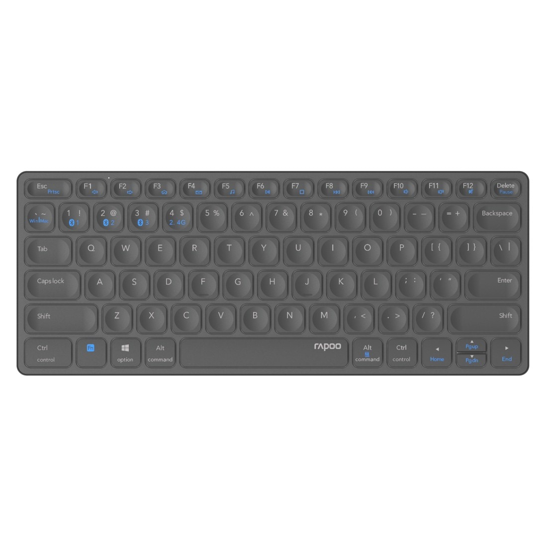 Rapoo Wireless-Tastatur »E9600M kabellose Tastatur, Bluetooth, 2.4 GHz«, (Fn-Tasten)