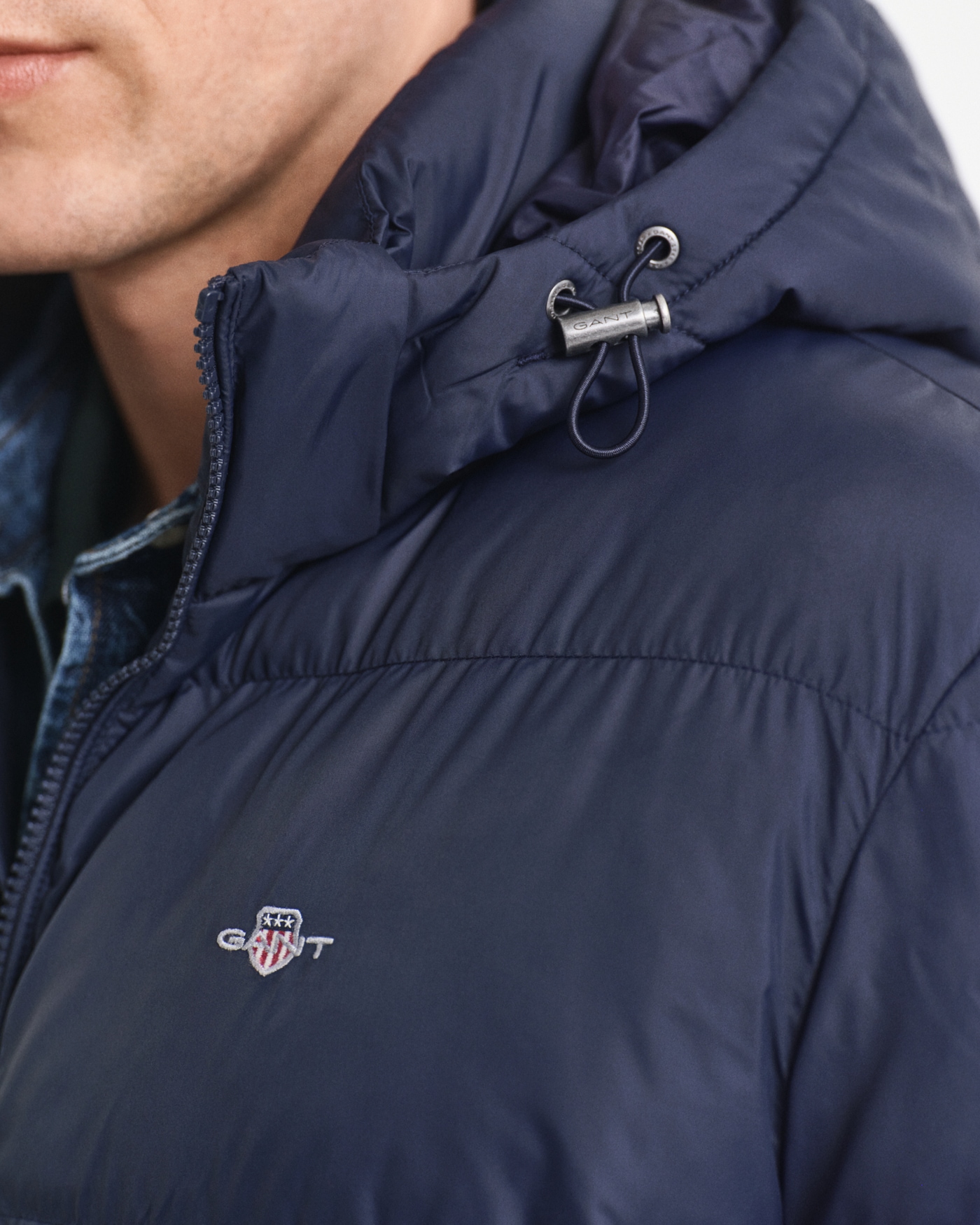 Gant Steppmantel »ACTIVE CLOUD MID LENGTH« Puffermantel, regular fit, abnehmabre Kapuze, 2-Wege-Reißverschluss