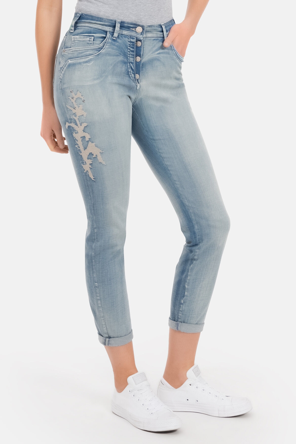 5-Pocket-Jeans »Jessi«, mit Stickereien