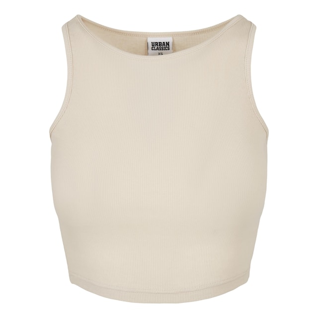 URBAN CLASSICS T-Shirt »Damen Ladies Cropped Rib Top«, (1 tlg.) für  bestellen | BAUR