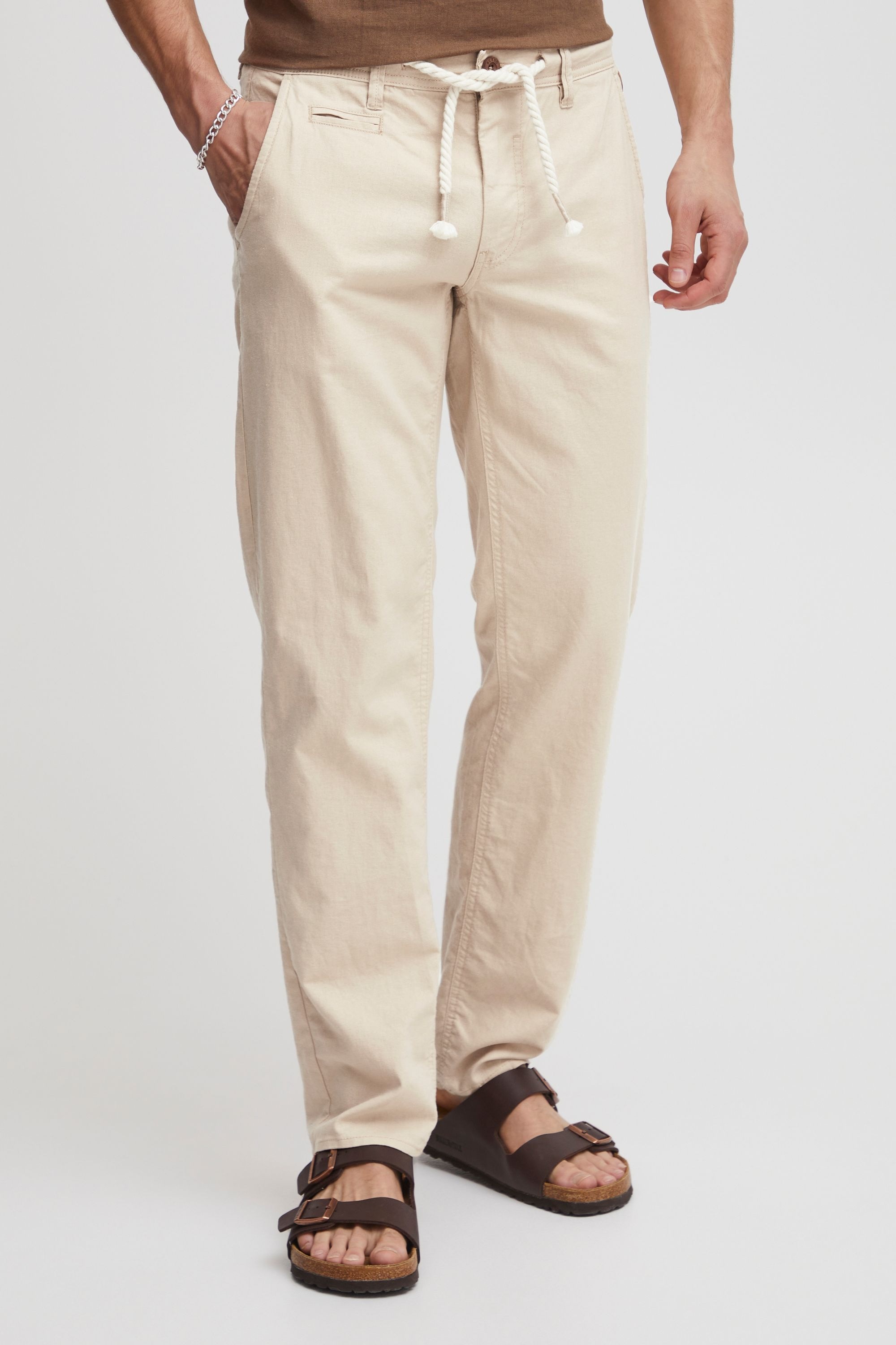 Blend Leinenhose "BHLanias" Leinen-Chinohose mit Kordel im Bund günstig online kaufen