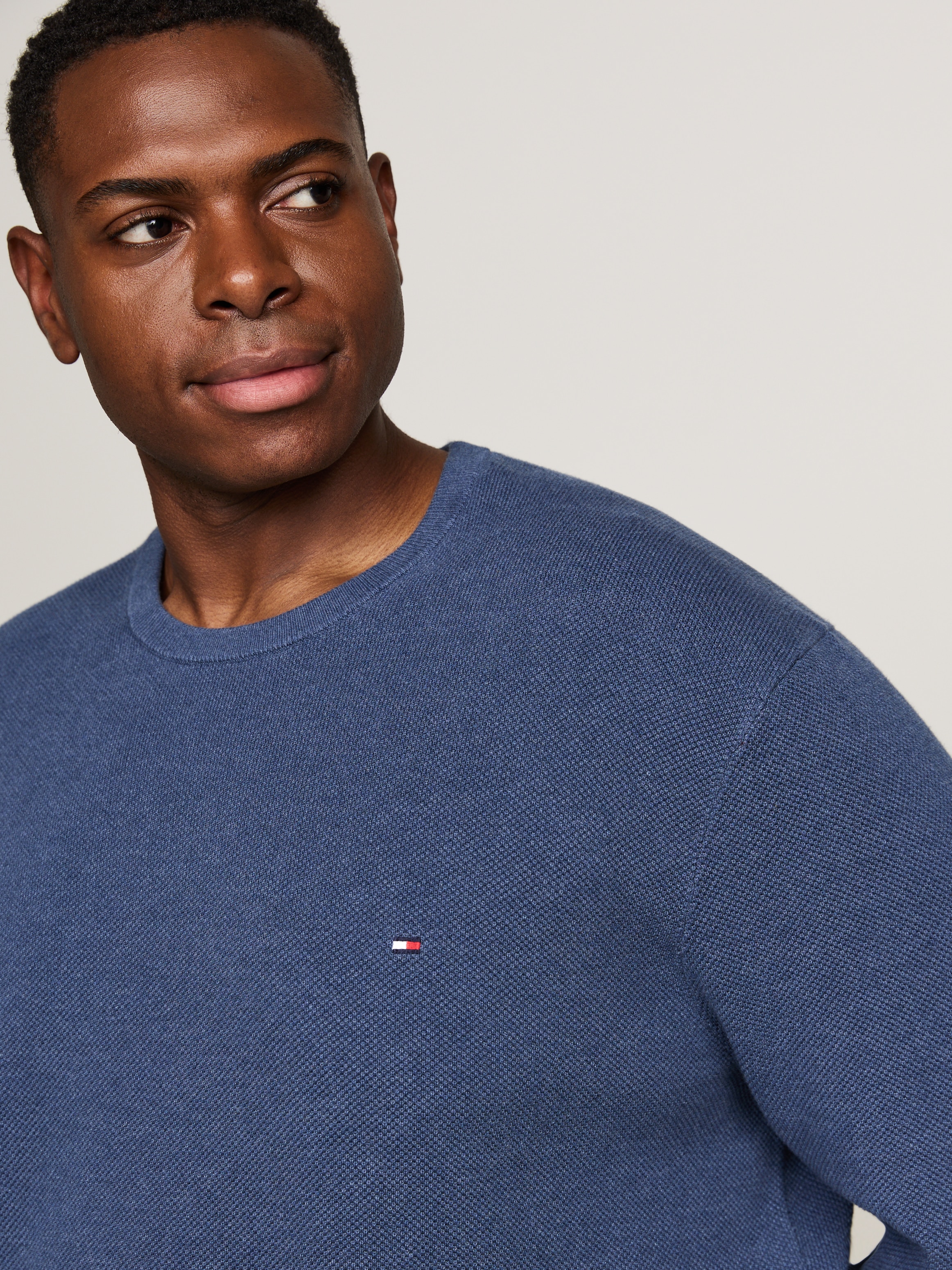 Tommy Hilfiger Big & Tall Rundhalspullover BT-ESSENTIAL STRUCTURE CREW NECK günstig online kaufen