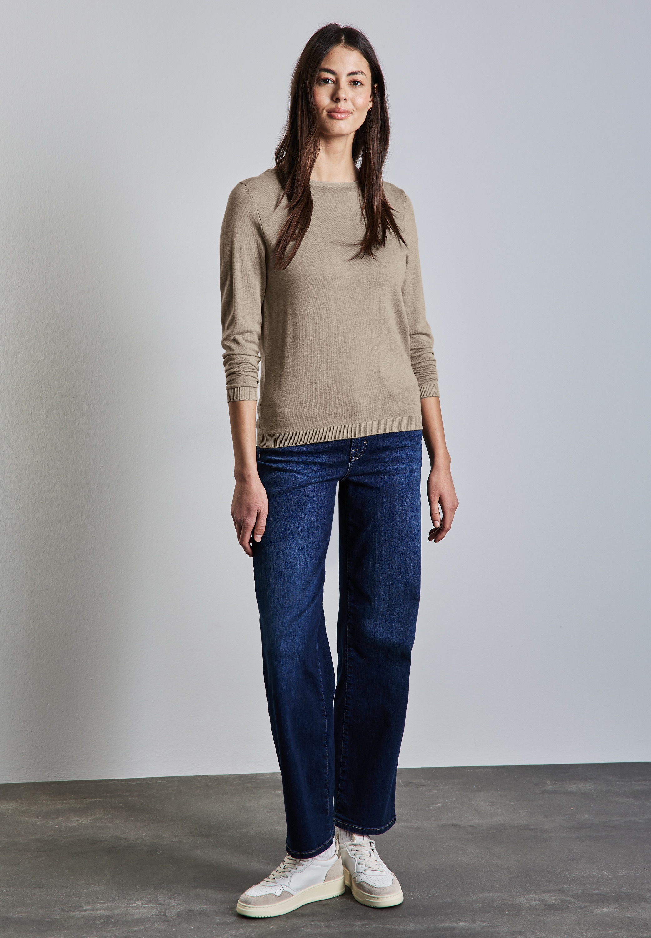STREET ONE Strickpullover, mit U-Boot-Ausschnitt