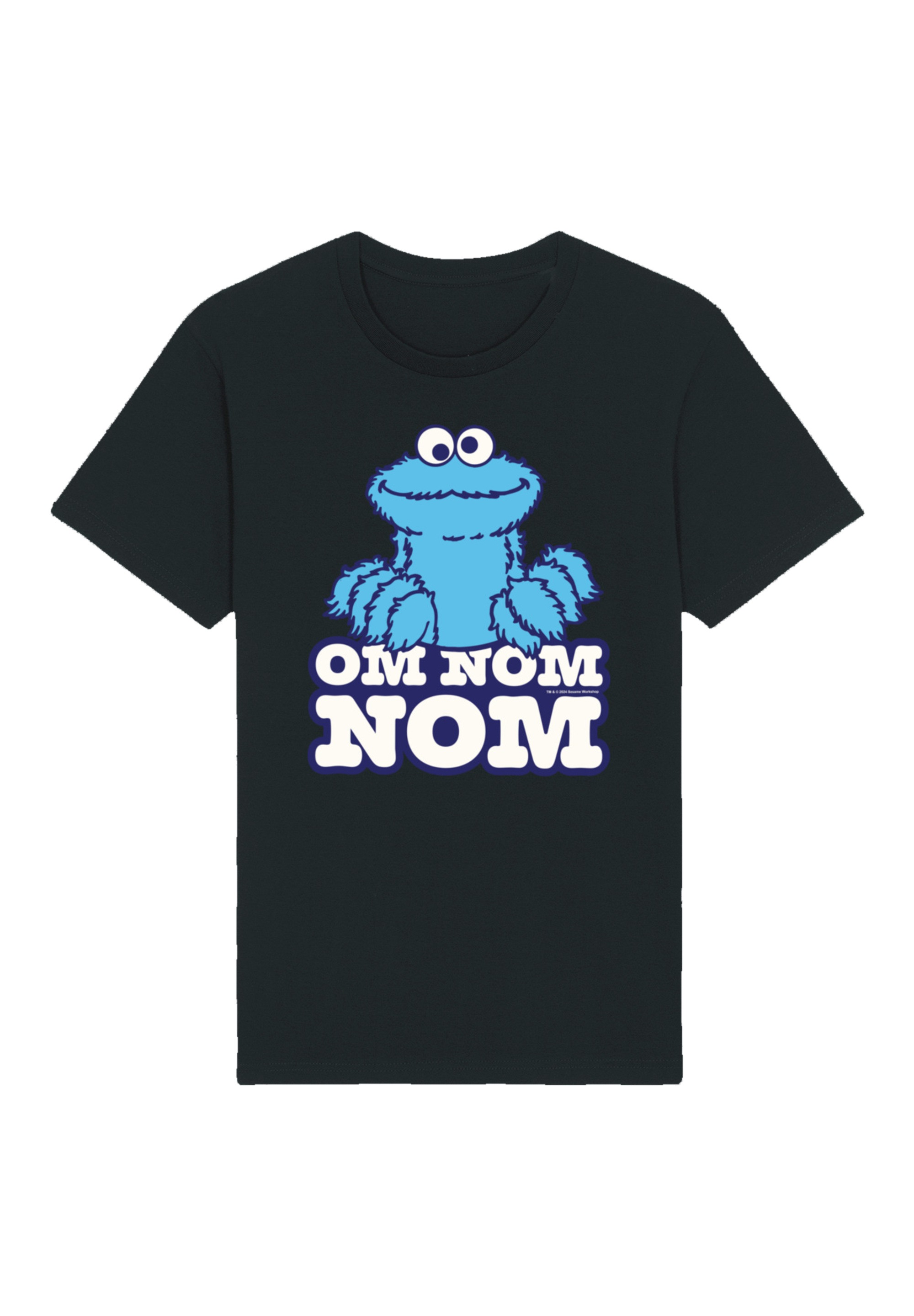 F4NT4STIC T-Shirt »Sesamstraße Cookie Monster Nom Nom«, Premium Qualität