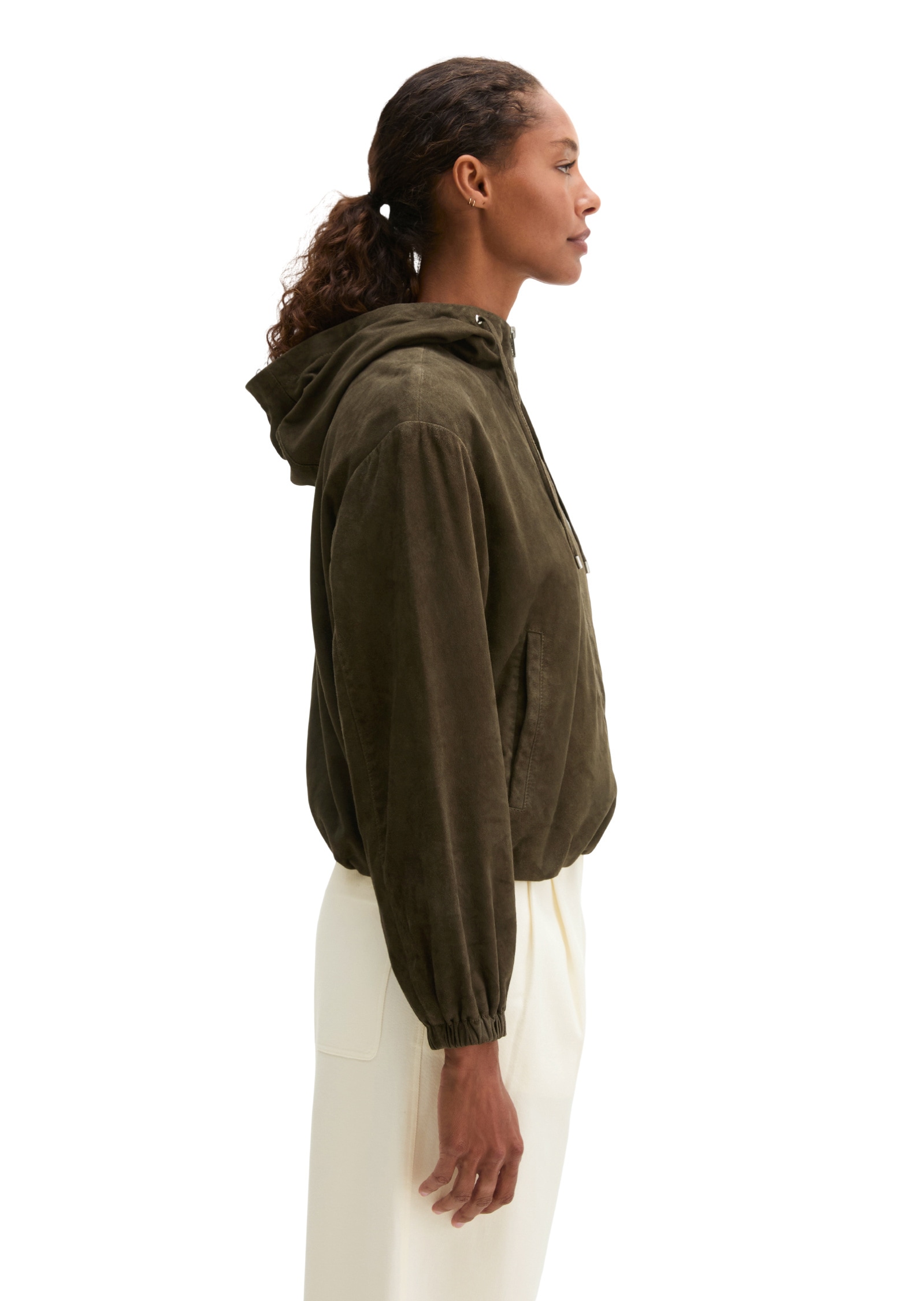 Marc O'Polo Lederjacke »aus Ziegenveloursleder«