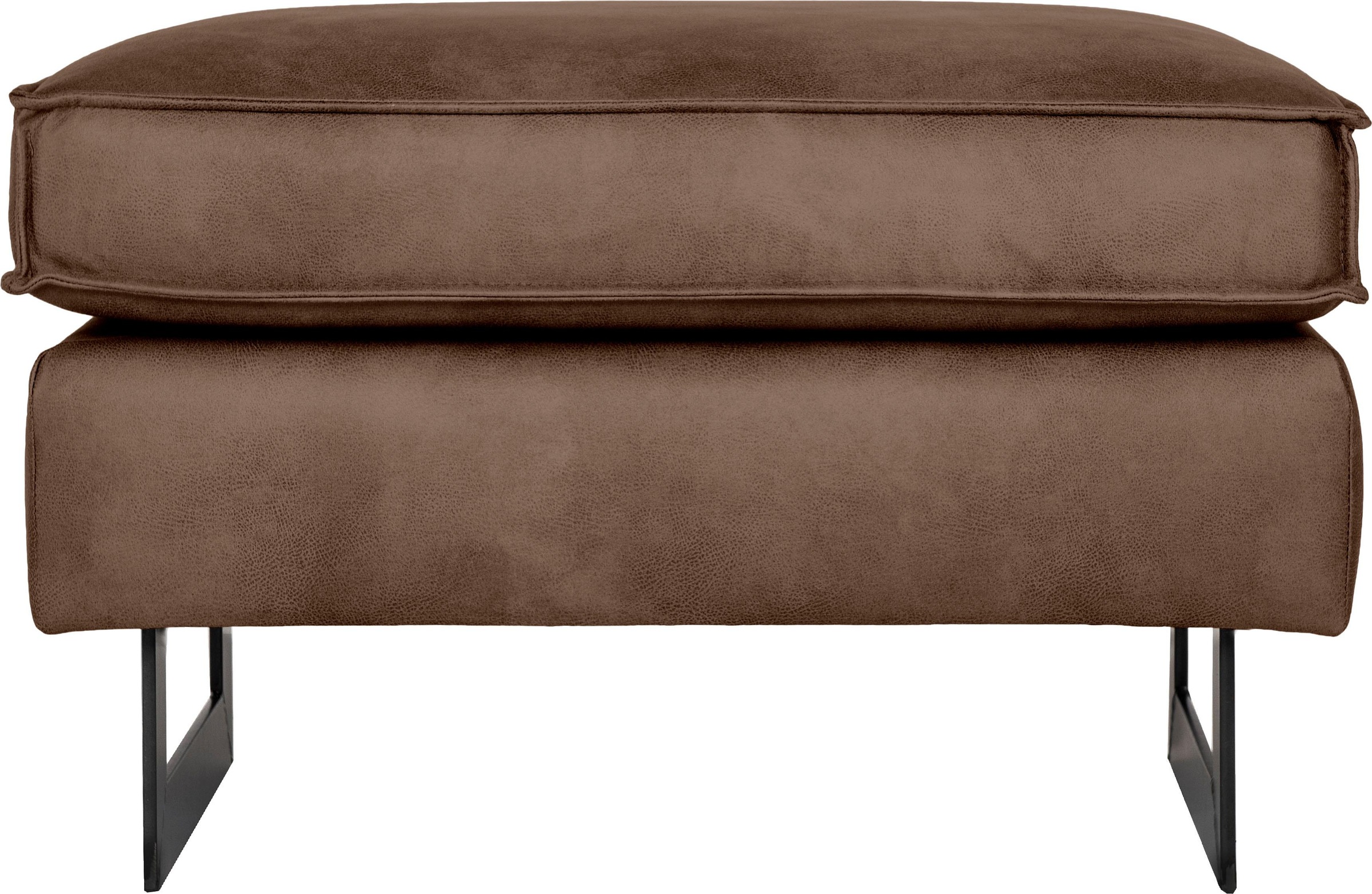 Home affaire Polsterhocker "Pinto" mit Keder, Metallfüßen und auch in Cord günstig online kaufen