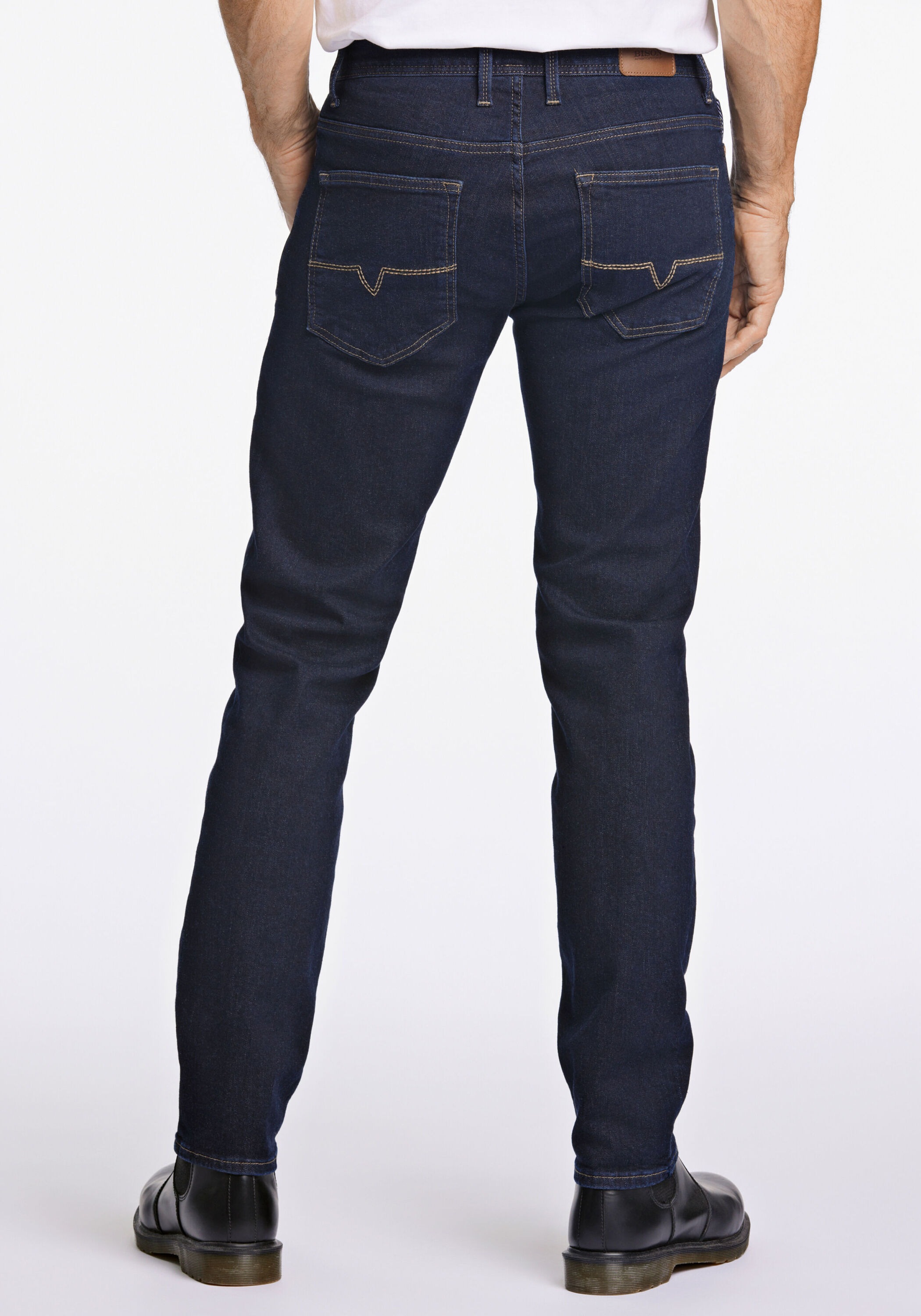 BISON 5-Pocket-Jeans "Jeans Tapered Fit" günstig online kaufen