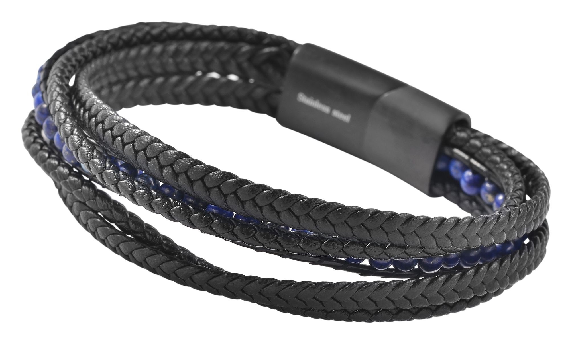Adelia´s Armband »Unisex Armband – Lederarmband aus Leder mit Lapis 21 cm« Ein stilvolles Geschenk für besondere Momente