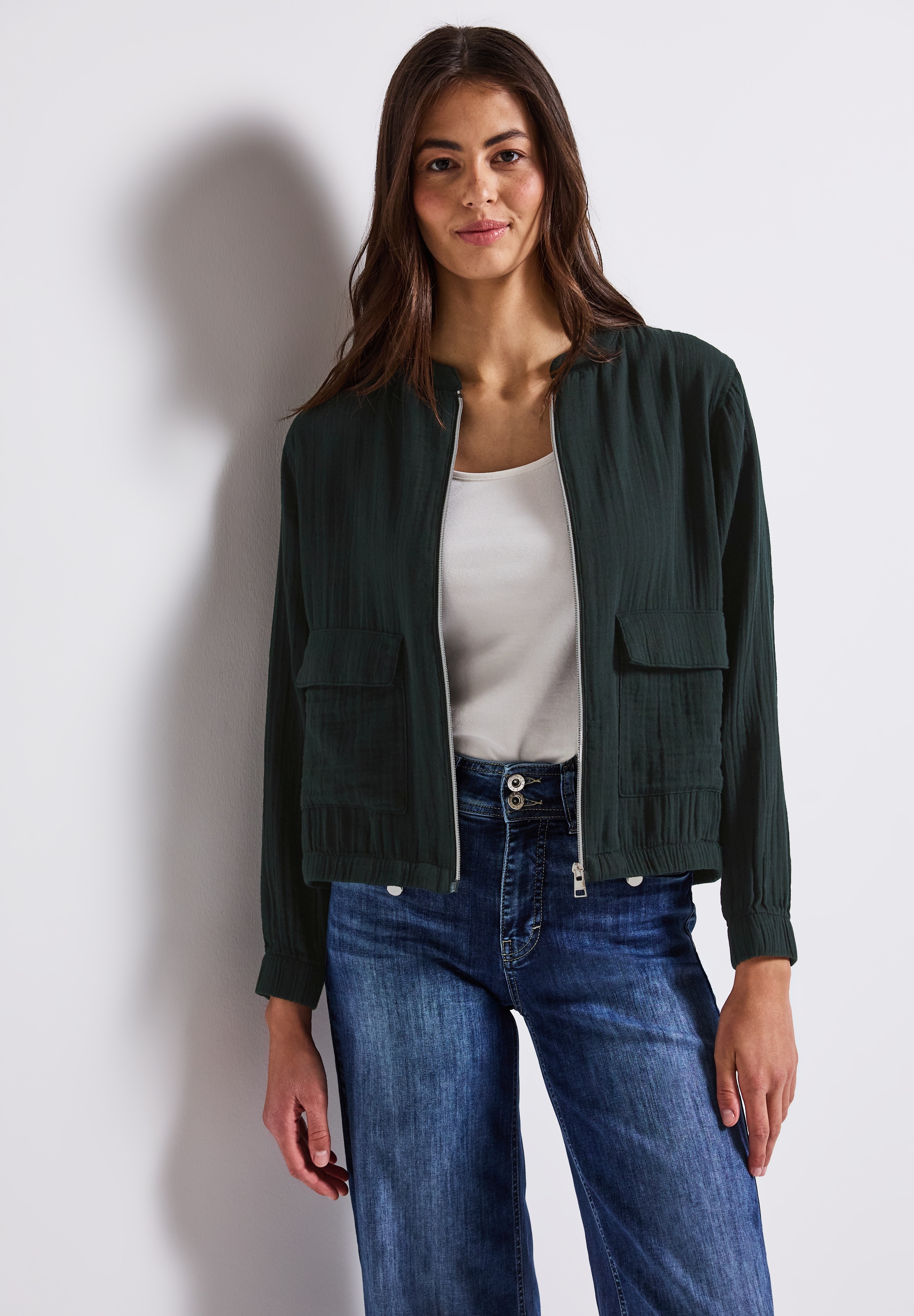 STREET ONE Blouson ohne Kapuze mit elastischem Bund und Tunnelzug günstig online kaufen