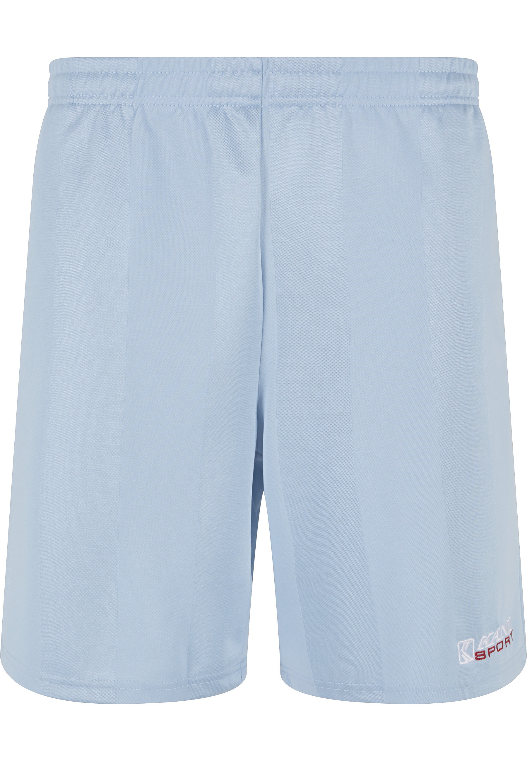 Shorts KARL KANI "Karl Kani Herren Karl Kani Sports Shadow Stripe Shorts", Herren, Gr. XL, US-Größen, light blau, 100% Polyester, normal, Hosen Shorts