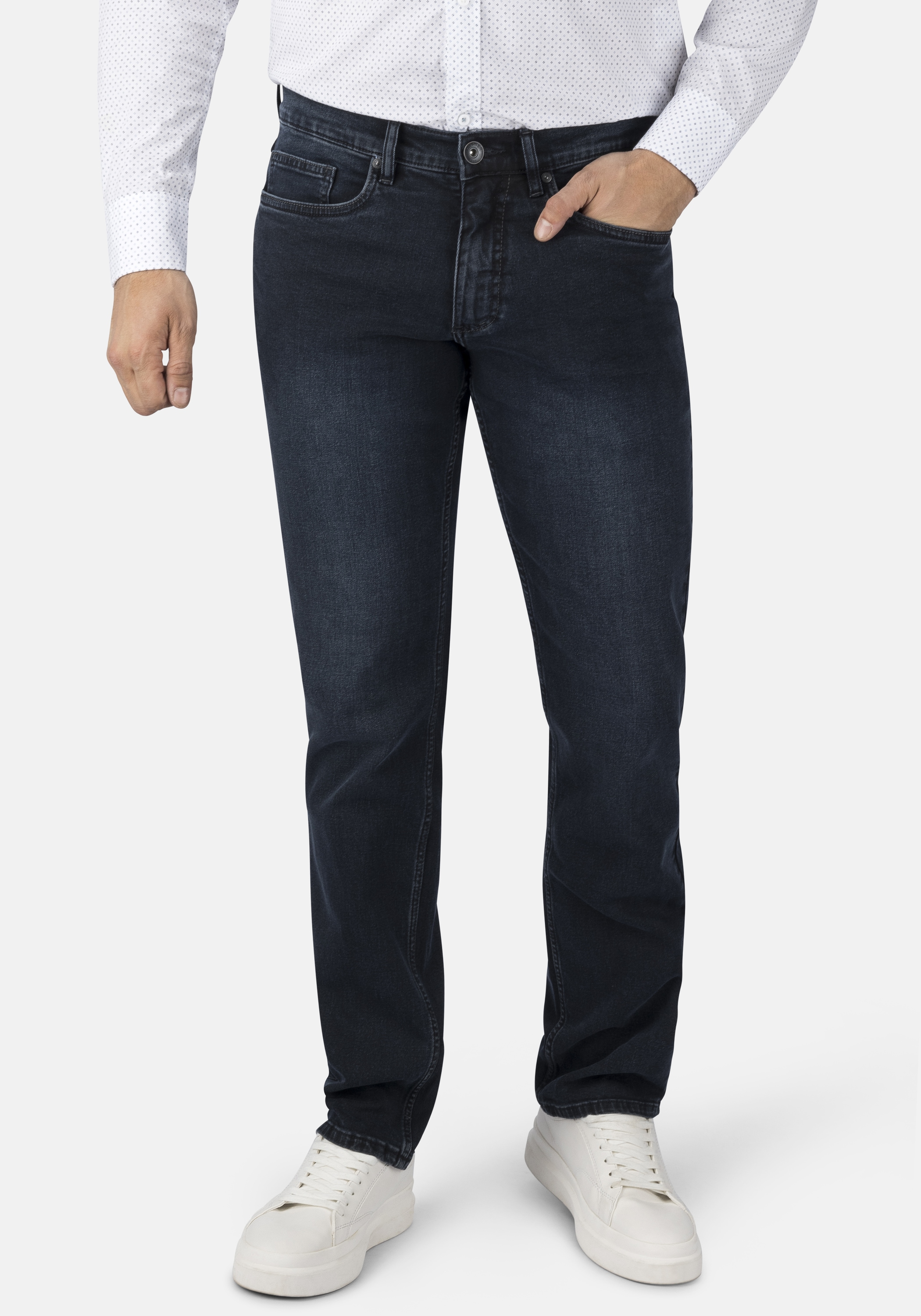 Stooker Men "Frisco Denim Straight Fit Jeans" Straight Fit Casual Clean Wash Twill Coloured Comfort Flex für Herren
