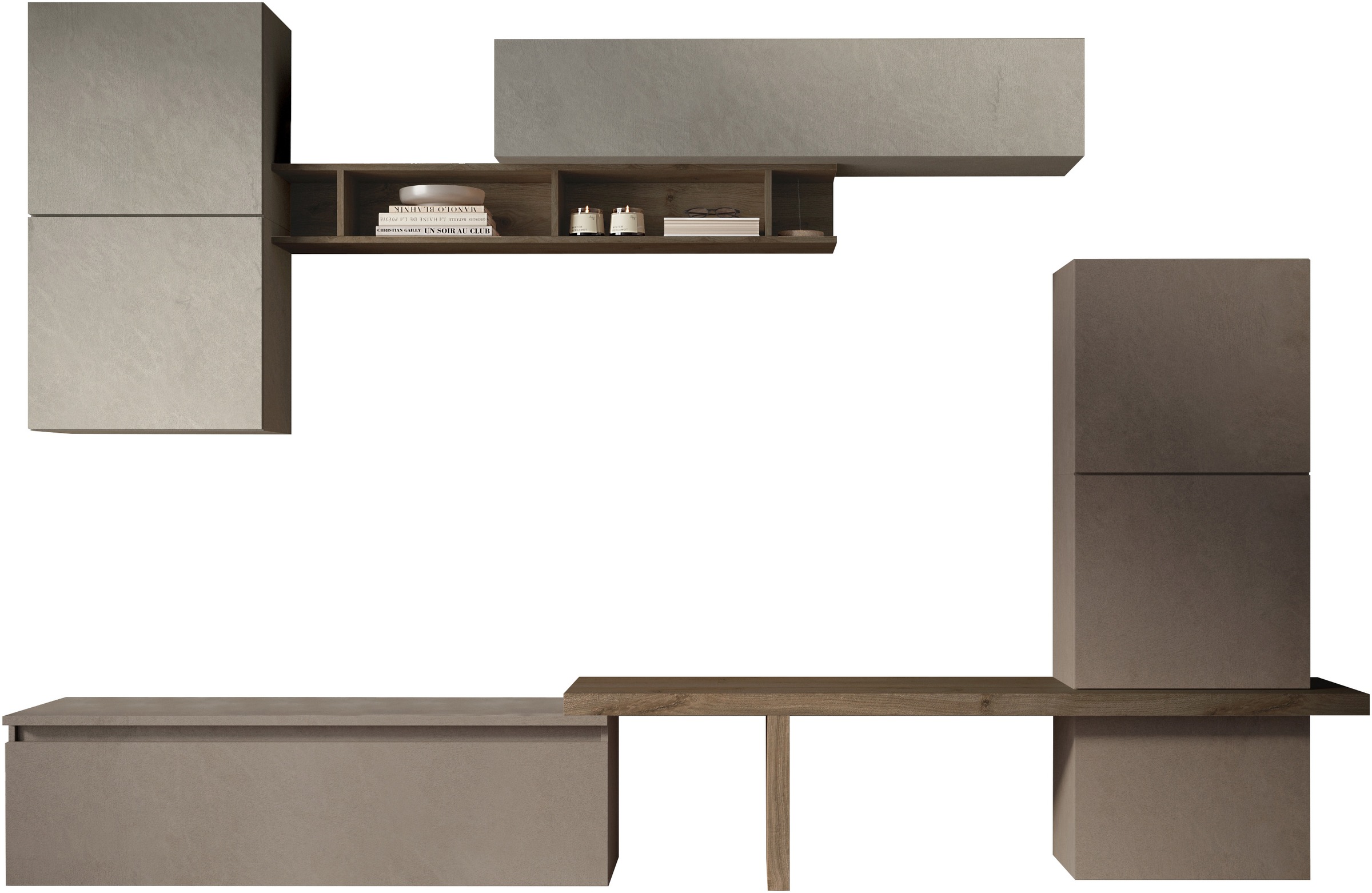 Home affaire Wohnwand "Infinity, 9tlg. Breite 290 cm, Höhe variabel, Schran günstig online kaufen