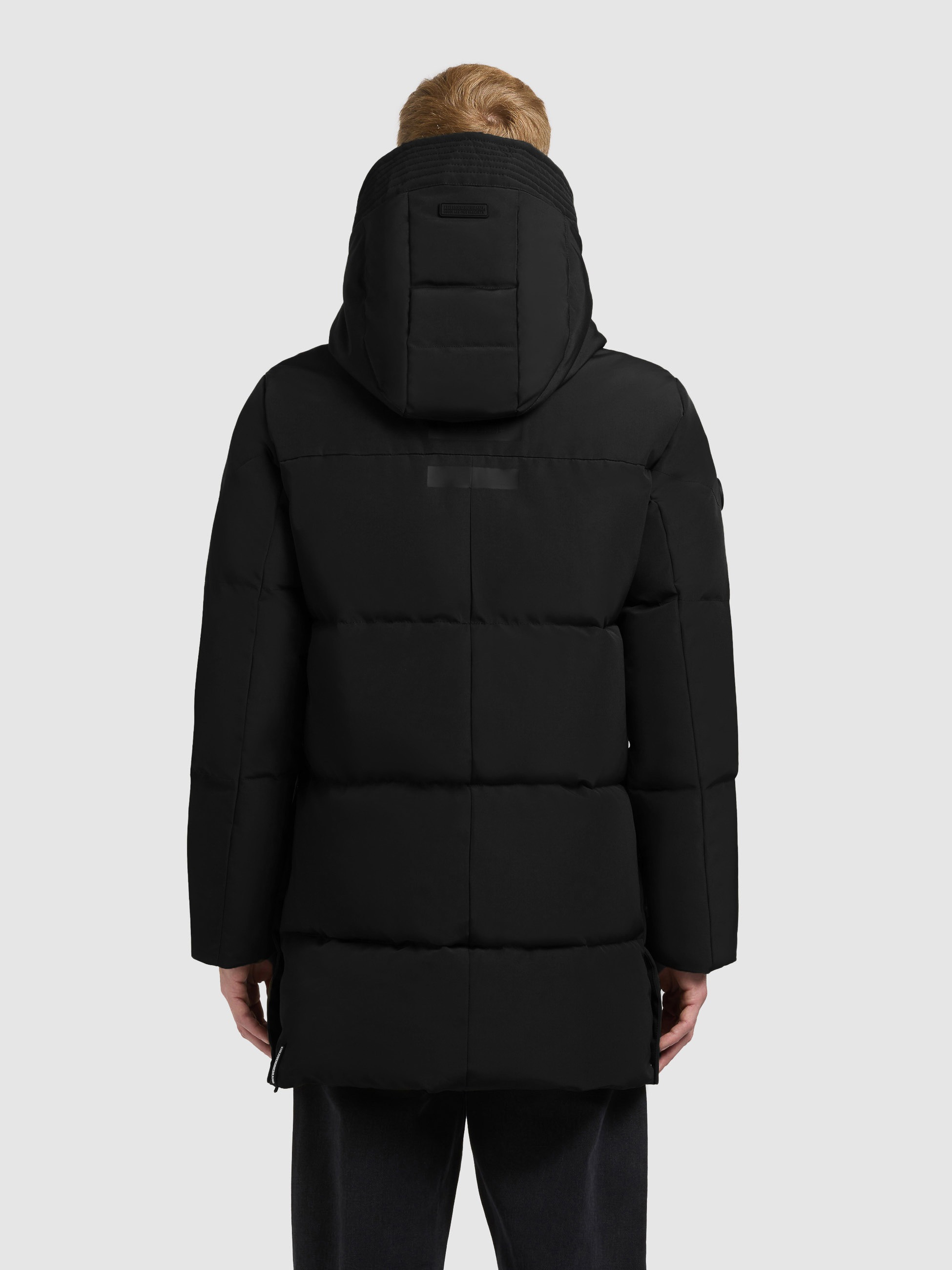 Steppmantel KHUJO "ZENO", Herren, Gr. M, schwarz, 100% Polyester, unifarben, eingesetzt elastischer Bund mit Windstopper, Mäntel Steppmantel 3