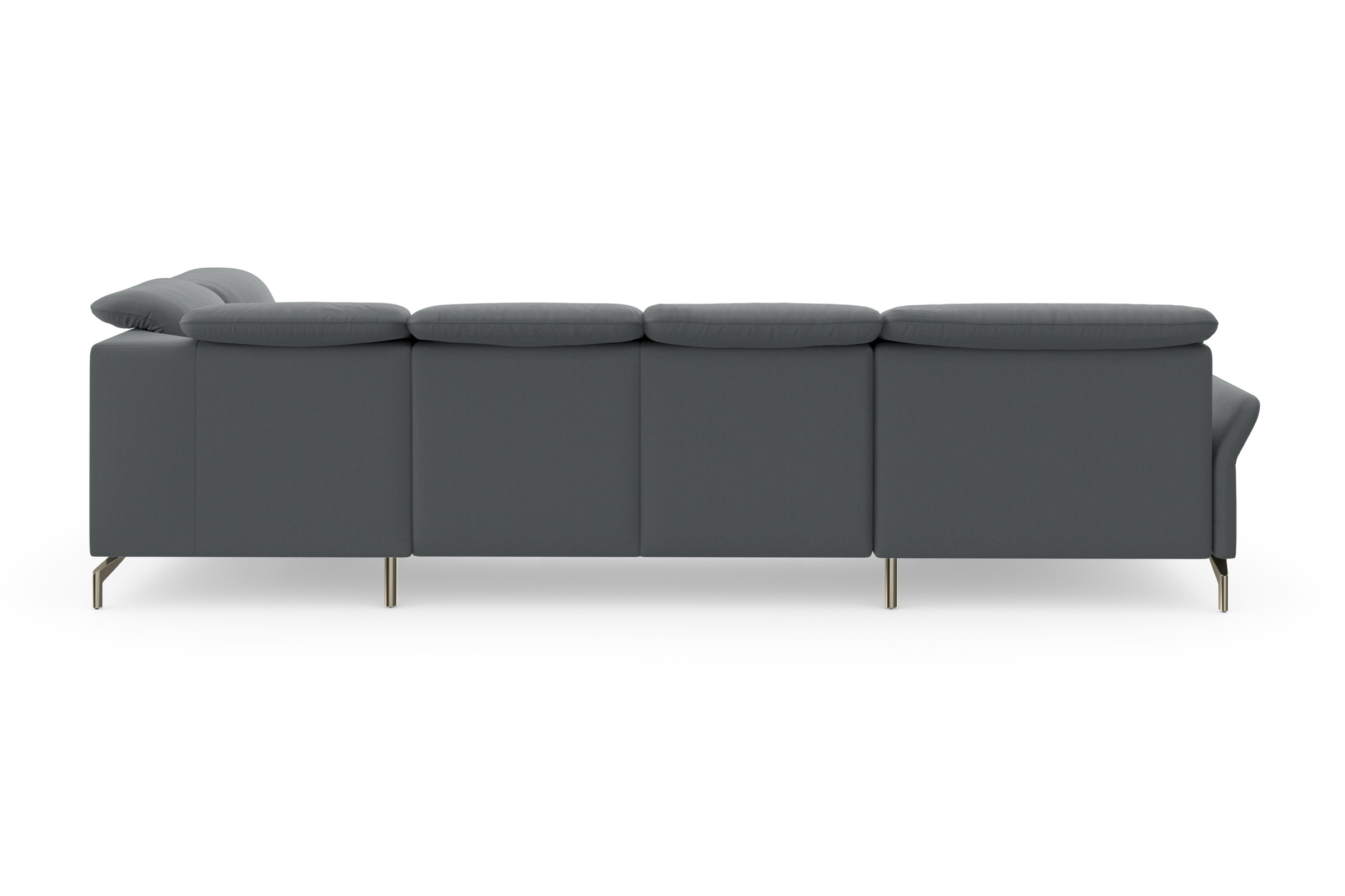 sit&more Wohnlandschaft »Fashion U-Form« wahlweise mit Kopfteilverstellung, Vorziehsitz, motorisch, Nickelfüße