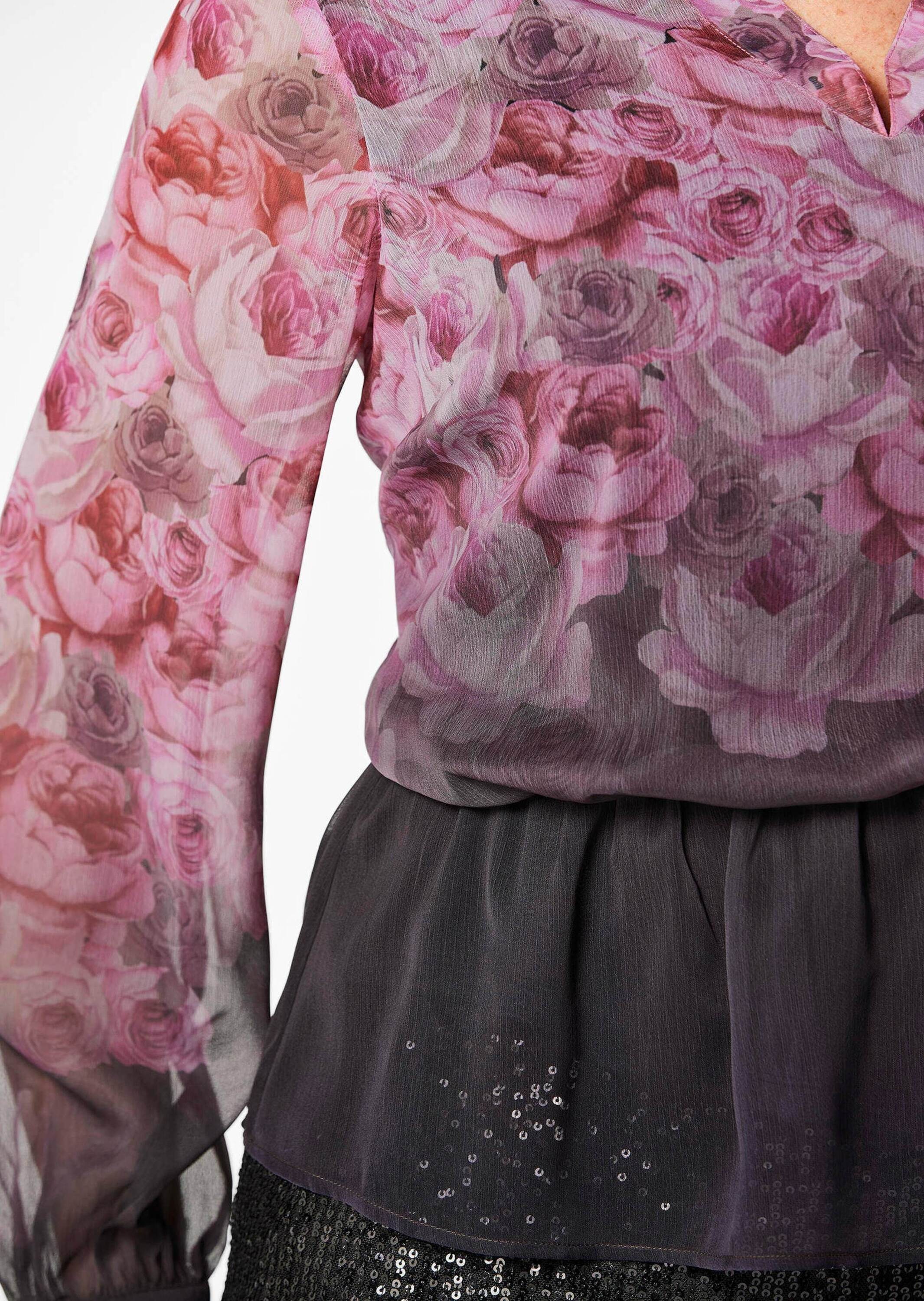 GOLDNER Satinbluse »Kurzgröße Bluse«