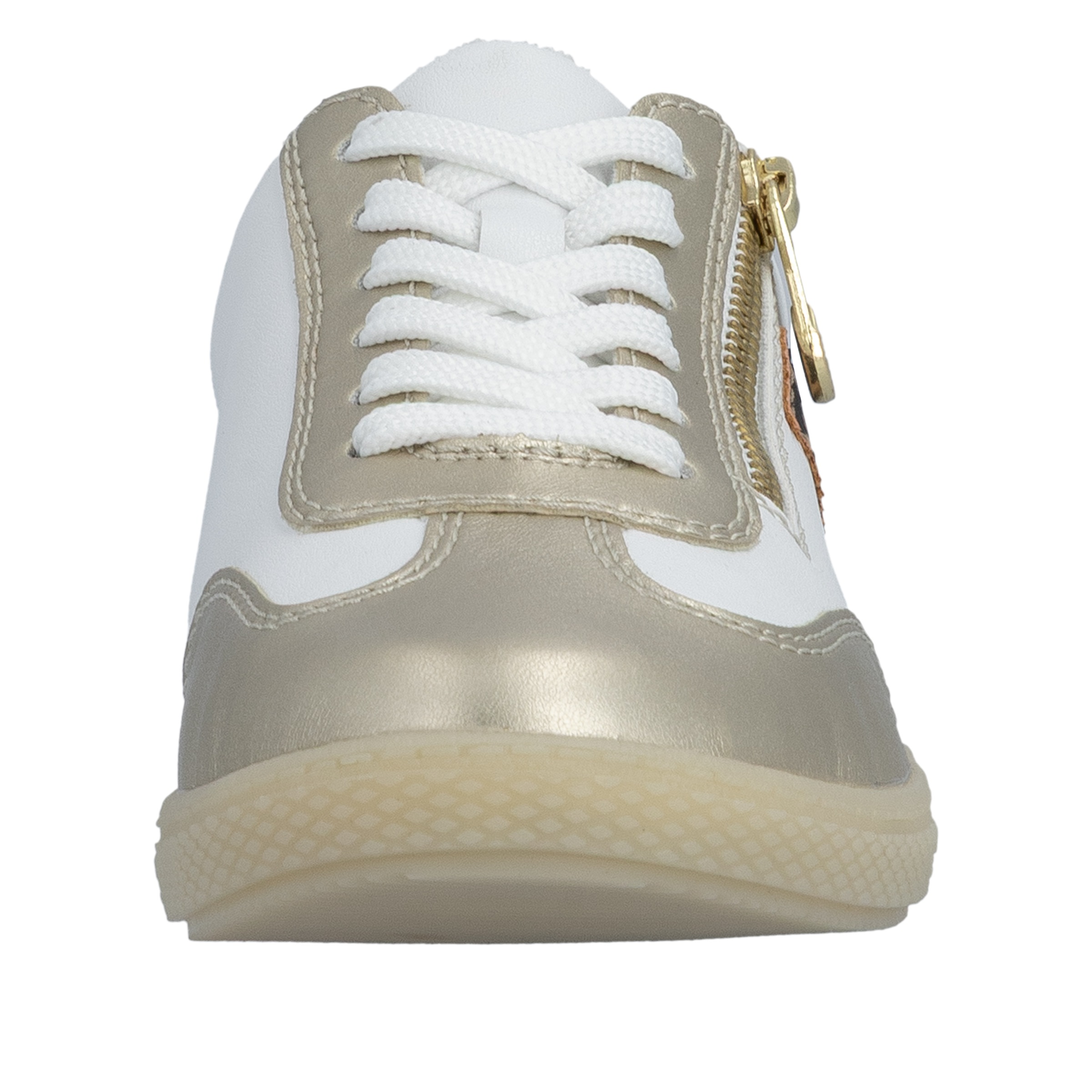Rieker Women's Sneaker White/Gold Size 42 3